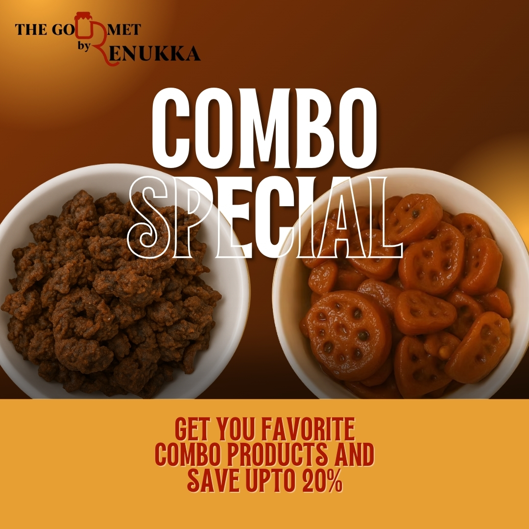 Who doesn’t love a good combo? Grab your favorites and save up to 20%! 🎉 Treat yourself to the gourmet experience you deserve. Hurry, these deals won’t last long! #thegourmetbyrenukka #thegourmetachaar #TasteTheDifference #GourmetDeals