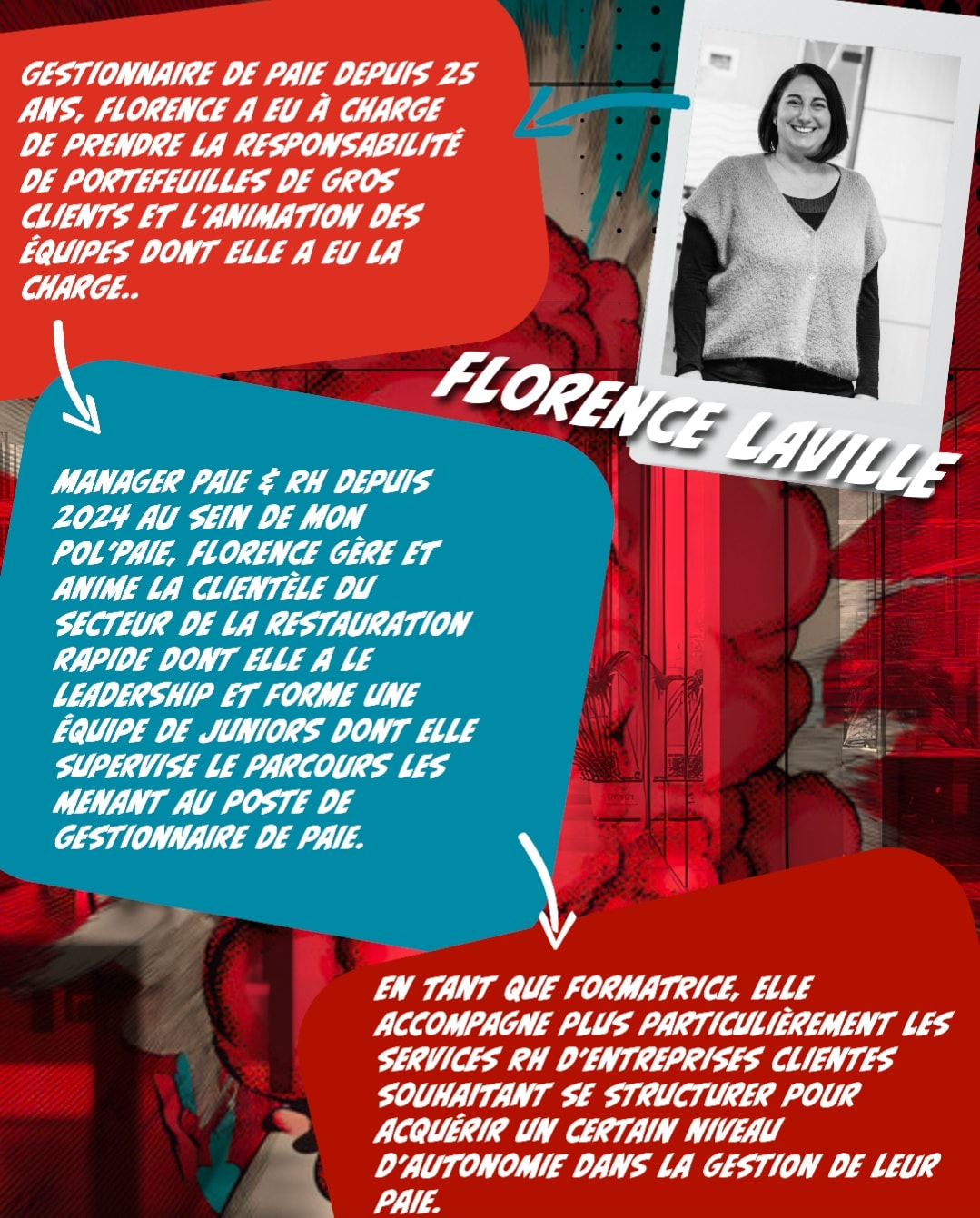 🤔Vous connaissez nos formations mais connaissez-vous nos formatrices ?
🦸🏻♀️Pour finir cette série on termine par le portrait de Florence!
_______________________________
#toulon #formation #monpolpaie #solutiongestion #gestionpaiement #gestionpaie #paie #bulletindepaie #fichedepaie #solutionrh #rh #ressourceshumaines #solutiondegestion #solutiondegestiondentreprise #comptable #comptabilitéetgestion #management #qualiopi #qualiopi®