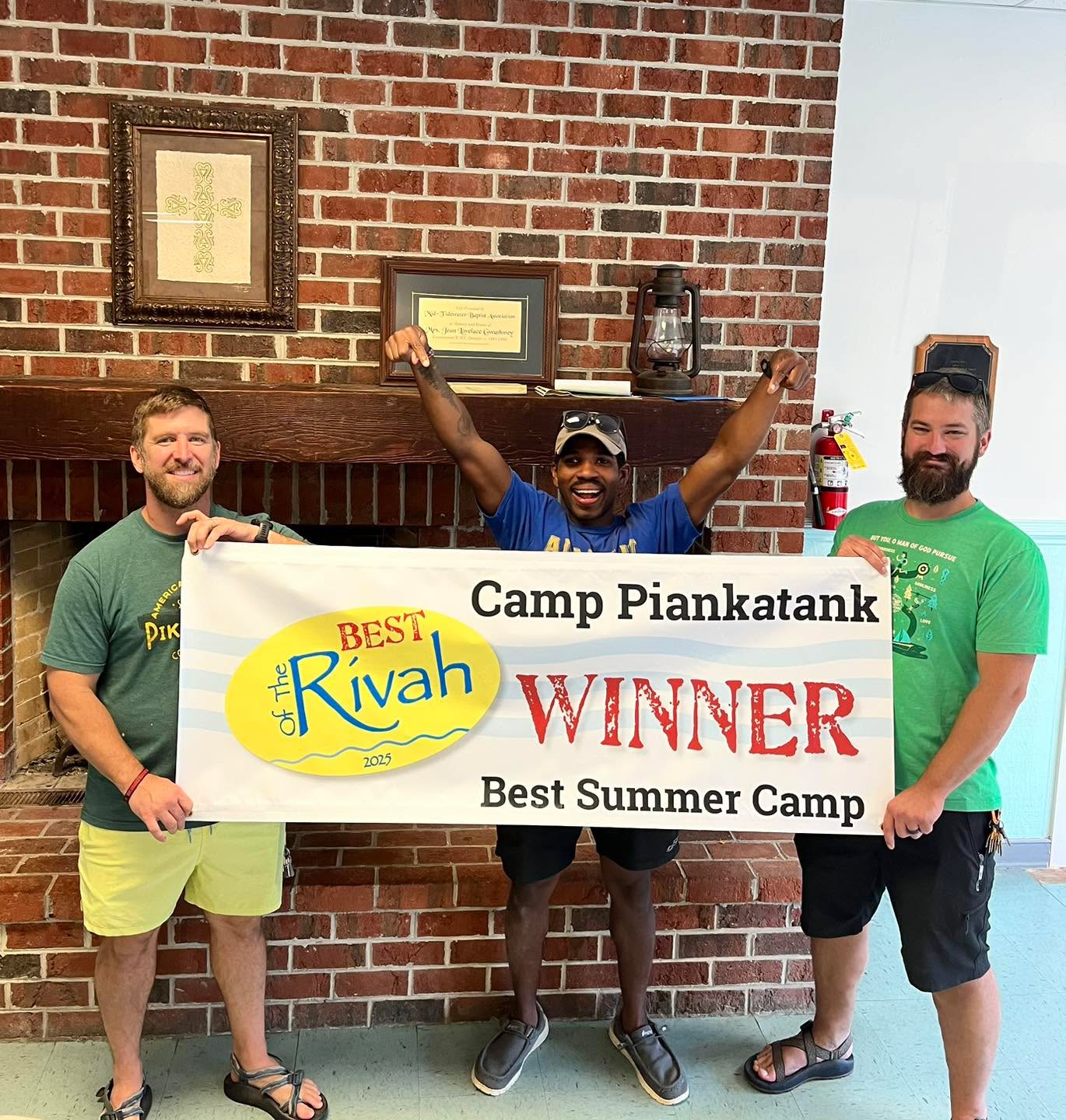 For the second year in a row Camp Piankatank has been voted Best Summer Camp! Thank you to everyone who voted for us. These 3 guys here, and many other fantastic employees make Camp Piankatank great.