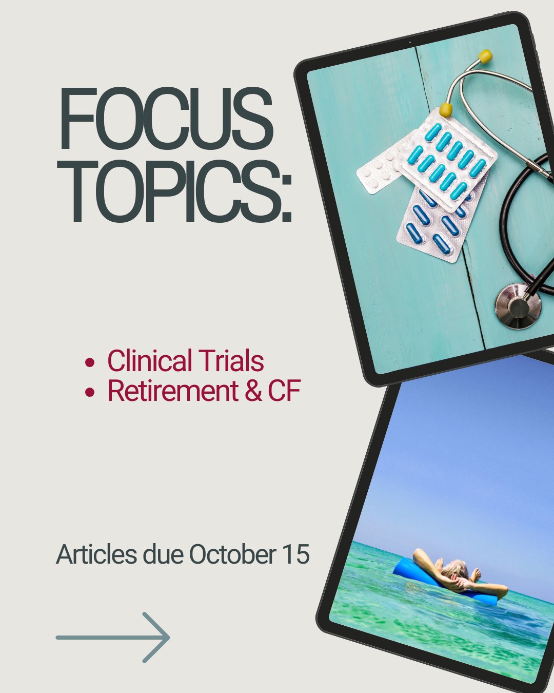 ā” Don't miss the deadline to submit articles for our next publication on October 15!
ā” Please submit all articles to articles@usacfa.org and let us know what questions you may have. We appreciate and look forward to reading about your experience!
ā” Visit www.cfroundtable.com/publication for more information.
#CFawareness #cf #cysticfibrosis #cfwarrior #cfirl