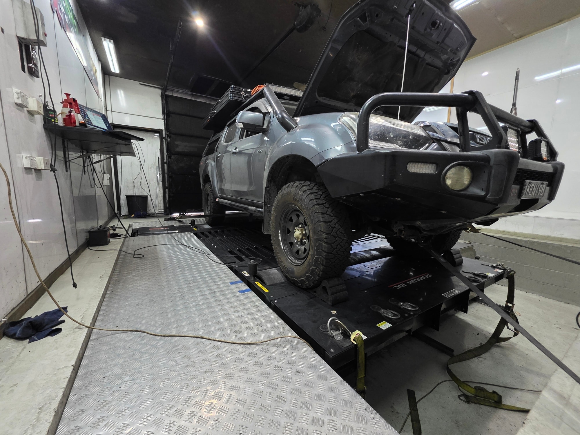 🚙💨 2018 Isuzu DMAX – Front Mount Intercooler Upgrade + Custom ECU Tune 💨🚙
This DMAX came in after the factory intercooler split, leaving it struggling under load. We upgraded to a PDI front mount intercooler – built tough to handle the heat and boost these engines really need.
Once fitted, we strapped it onto the dyno for a full custom ECU tune. The results speak for themselves:
✅ Stronger power curve
✅ More torque right where you need it
✅ Cooler intake temps for reliability on and off-road
Whether it’s towing, touring, or tackling tough tracks, this setup keeps the DMAX running cool and pulling hard.
📍 Diesel Smart – where upgrades meet proven results.
#DieselSmart #DMAX #Isuzu #CustomTune #Dyno #IntercoolerUpgrade #4x4Life