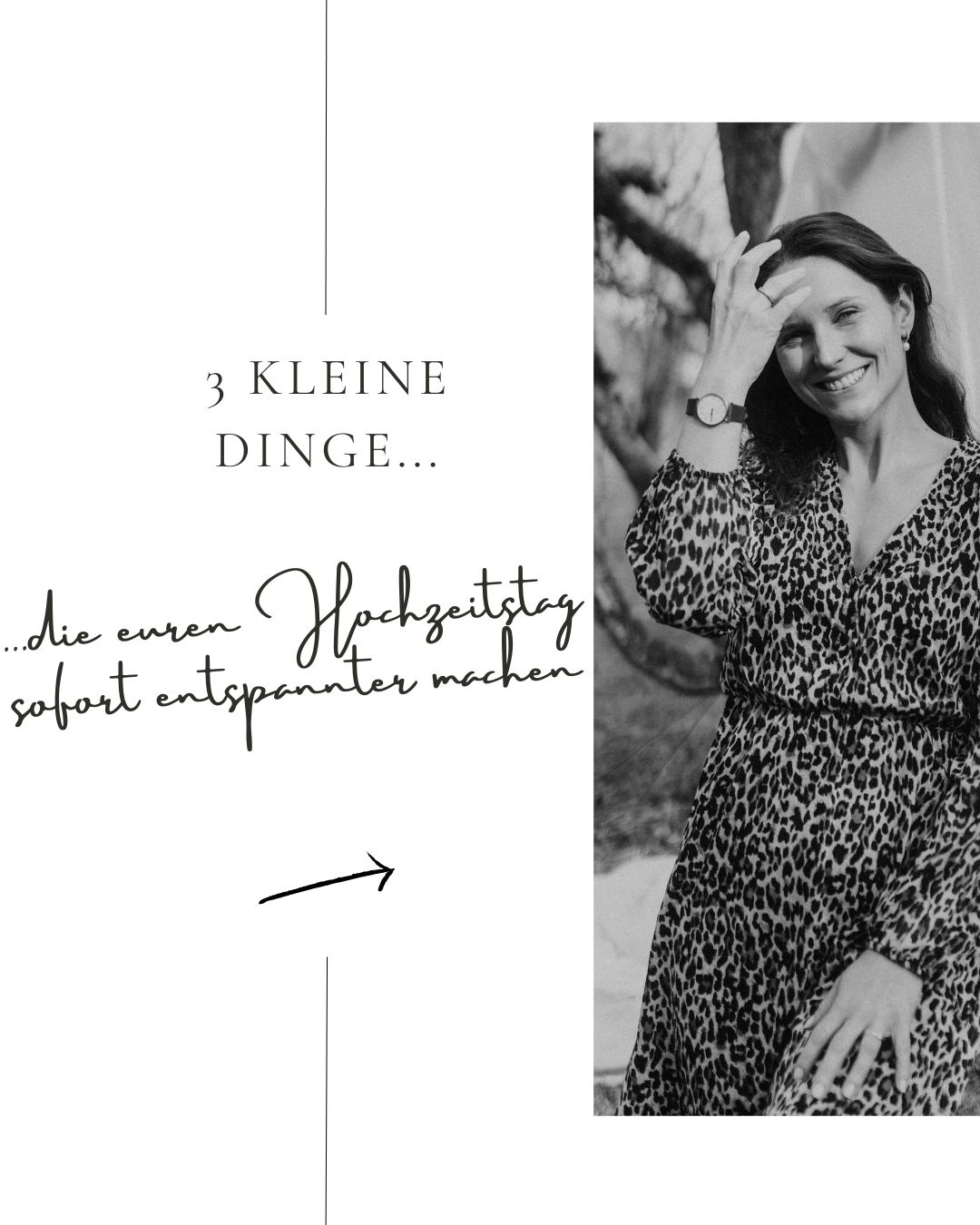 ✨ Euer Hochzeitstag soll kein Stress-Marathon werden – sondern ein Tag voller Leichtigkeit und echter Momente. ✨
Es sind oft die kleinen Dinge, die den Unterschied machen: ein paar Minuten Zeitpuffer, eine kurze Pause nur für euch zwei oder ein Snack zwischendurch.
Solche Kleinigkeiten sorgen dafür, dass ihr entspannter durch den Tag geht. Ihr behaltet die Energie & bleibt im Moment – und eure Fotos spiegeln genau das später wider.
Speichert euch den Post für später & erinnert euch daran, wenn ihr euren Ablauf plant. 🤍
✨ Habt ihr Lust, eure Geschichte mit mir festzuhalten?
Dann schreibt mir gerne – ich freue mich auf euch! 📩