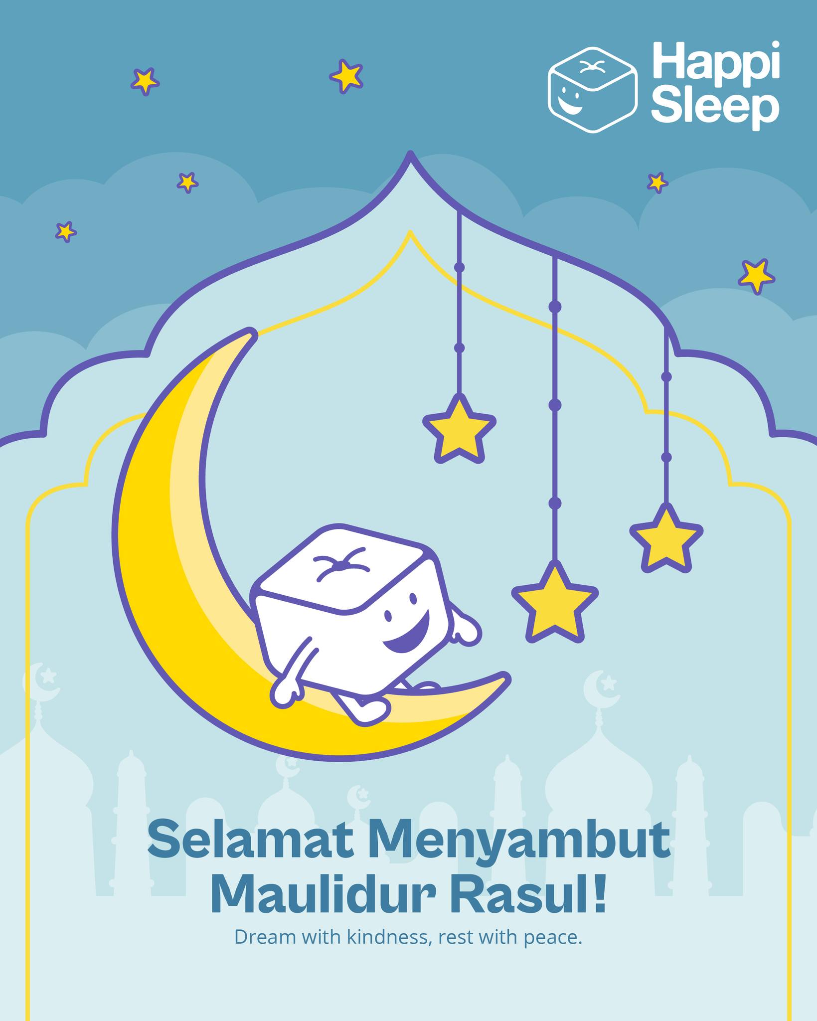 🌙✨ Blessed Maulidur Rasul 💛
As we celebrate, may your nights be cosy, your rest be easy,
and your dreams be as bright as your days.
#MaulidurRasul #HappiSleep