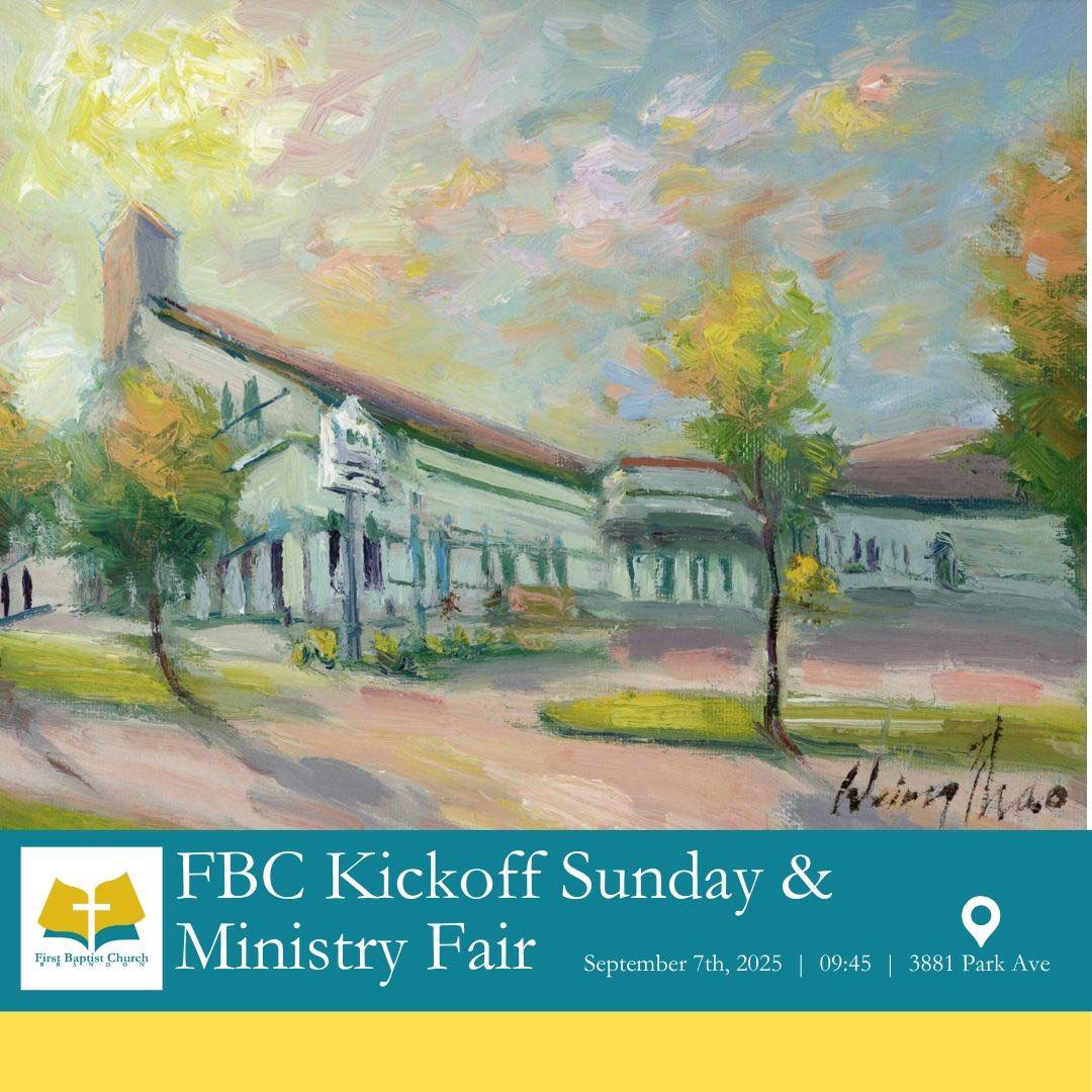 Sunday, September 7th, 2025: Join us at 09:45 for coffee, treats, and a Ministry Fair, followed by the morning worship service and then a potluck lunch!