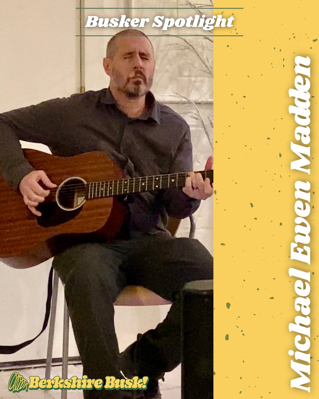 Busker Spotlight:
Michael Ewen Madden!
Michael Ewen Madden is a seasoned musician with over 30 years of experience, originally from Merseyside, England. In the late ’90s and early 2000s, he traveled the East Coast of the U.S. as a session musician, honing his craft across a wide range of genres.
Over the years, Michael has found his greatest fulfillment in arranging songs of all styles into beautiful, fingerstyle guitar instrumentals. His performances create a calming, immersive atmosphere—offering gentle interpretations of music that spans decades and styles, from classic rock and folk to unexpectedly tender renditions of heavier tracks by artists like Nine Inch Nails.
Whether performing live or connecting with fans online through custom song requests and videos, Michael brings a warm, thoughtful presence to every space he plays in—enhancing the experience for audiences of all kinds.
In addition to street performances, Michael is available to provide live background music for a variety of special events, including dinner parties, weddings, anniversaries, cocktail hours, gallery openings, corporate receptions, and wellness gatherings. His relaxed, instrumental style adds a sophisticated and welcoming touch to any occasion.
⭐ Come see Michael Ewen Madden LIVE this SATURDAY at Robin's Candy starting at 6:30PM!