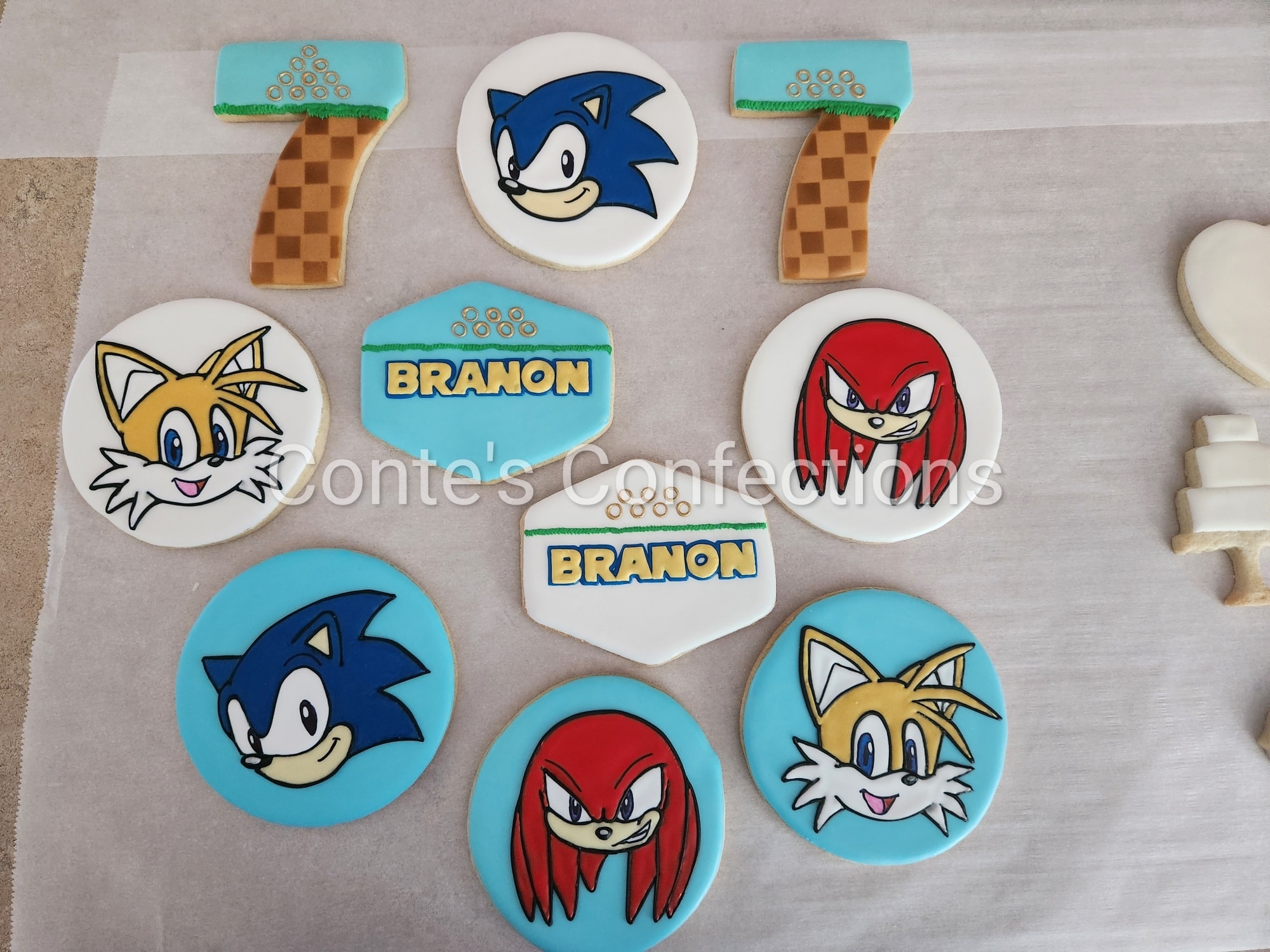 Birthday video game sugar cookies