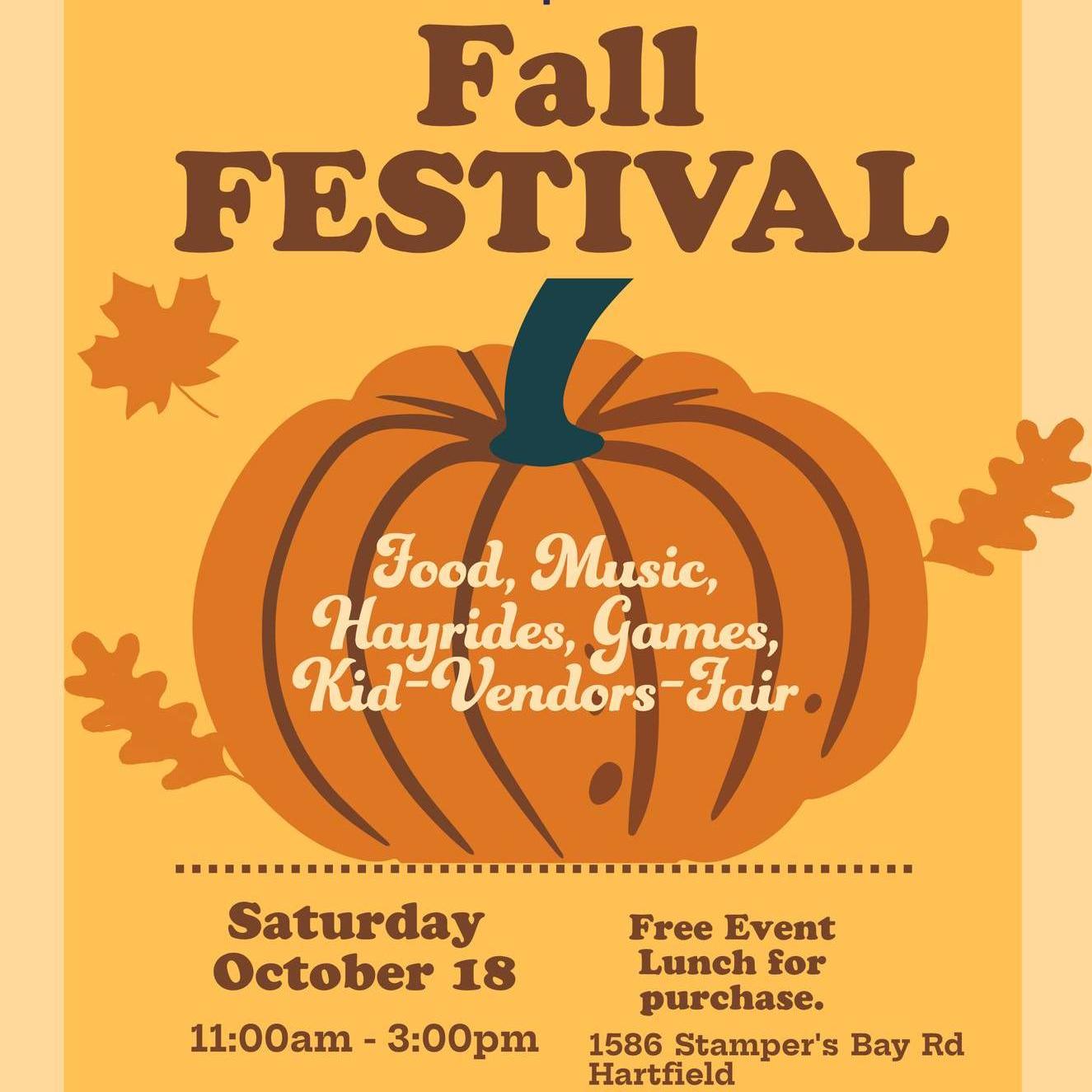 Don't forget to put October 18 on your calendar for a day of Fall Fun at Camp Piankatank. Hayrides, games, crafts, archery, and rock wall.
Sign-ups are also open for our Kids Craft/Vendor Fair. Any young entrepreneurs who want to set up a booth to sell their crafts can sign up here https://form.jotform.com/242563952685064