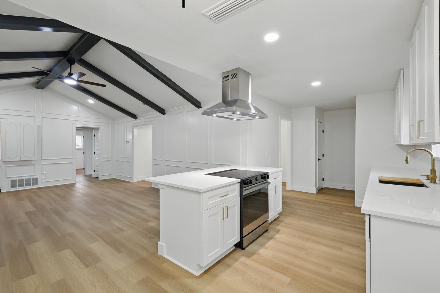 A recent project we completed was a complete house flip. The next several posts will feature that home. Here is a completely remodeled kitchen with all-new flooring, custom cabinets, sleek countertops, and modern finishes. The result? A bright, open, and timeless space perfect for gathering and creating memories.
At Oikos, we believe your home should reflect both beauty and function—and we’re here to make it happen.
#OikosConstruction #KitchenRemodel #BeforeAndAfter #DreamKitchen #HomeRenovation #ModernLiving