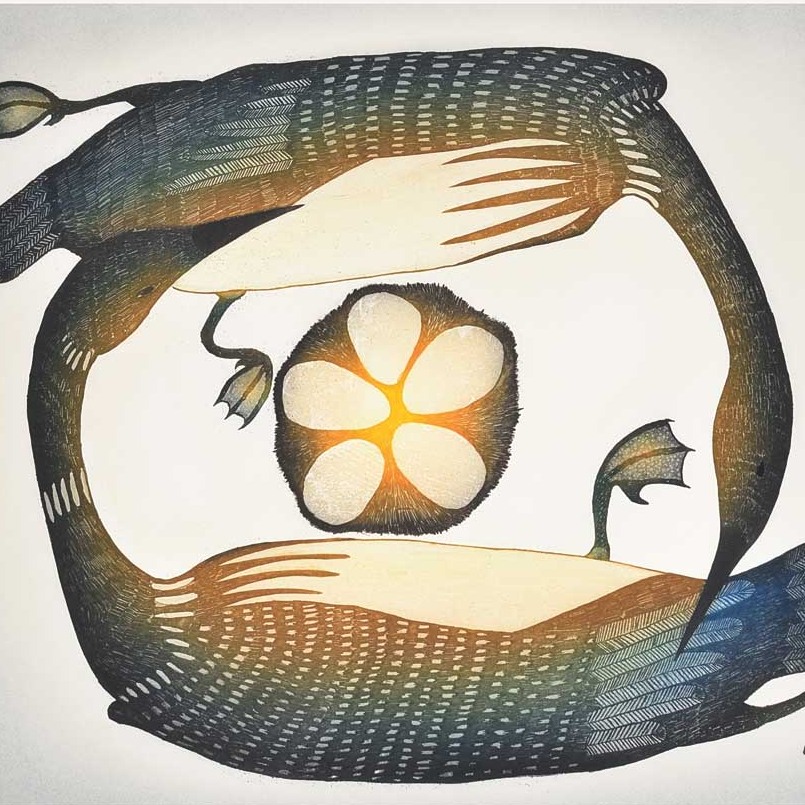 ✨We are excited to offer an exclusive range of Framed Art Prints as part of our From Ice Flows to Shore: Tales from the Arctic exhibition currently on show at Edgelands ✨
Our curated range of Framed Art Prints are a great way to send the vibrant and joyful art of Kinngait from our gallery to your loved ones' door. Interested in gift wrapping? 🎁 Get in touch with our team to personalise your gifting experience.
✨To Learn More :: Links in Bio ✨
.
.
.
.
.
.
.
.
🔹ᓂᖑᑯᓗ ᑏᕕ / Ningiukulu Teevee, Two Loons Nesting (2007), Framed Art Print © Ningiukulu Teevee
*Currently Available :: Enquiries Welcome*
▫️ #inuitart #artprints #artcollector #isleofgigha #edgelands #visitgigha #artUK #illustration #printmaking #InuitArtist #birdsofinstagram #arctic #collectart #naturecolors #natureart #printdesign #ArtsCanada #artoftheday #giftideas #artgifts▫️