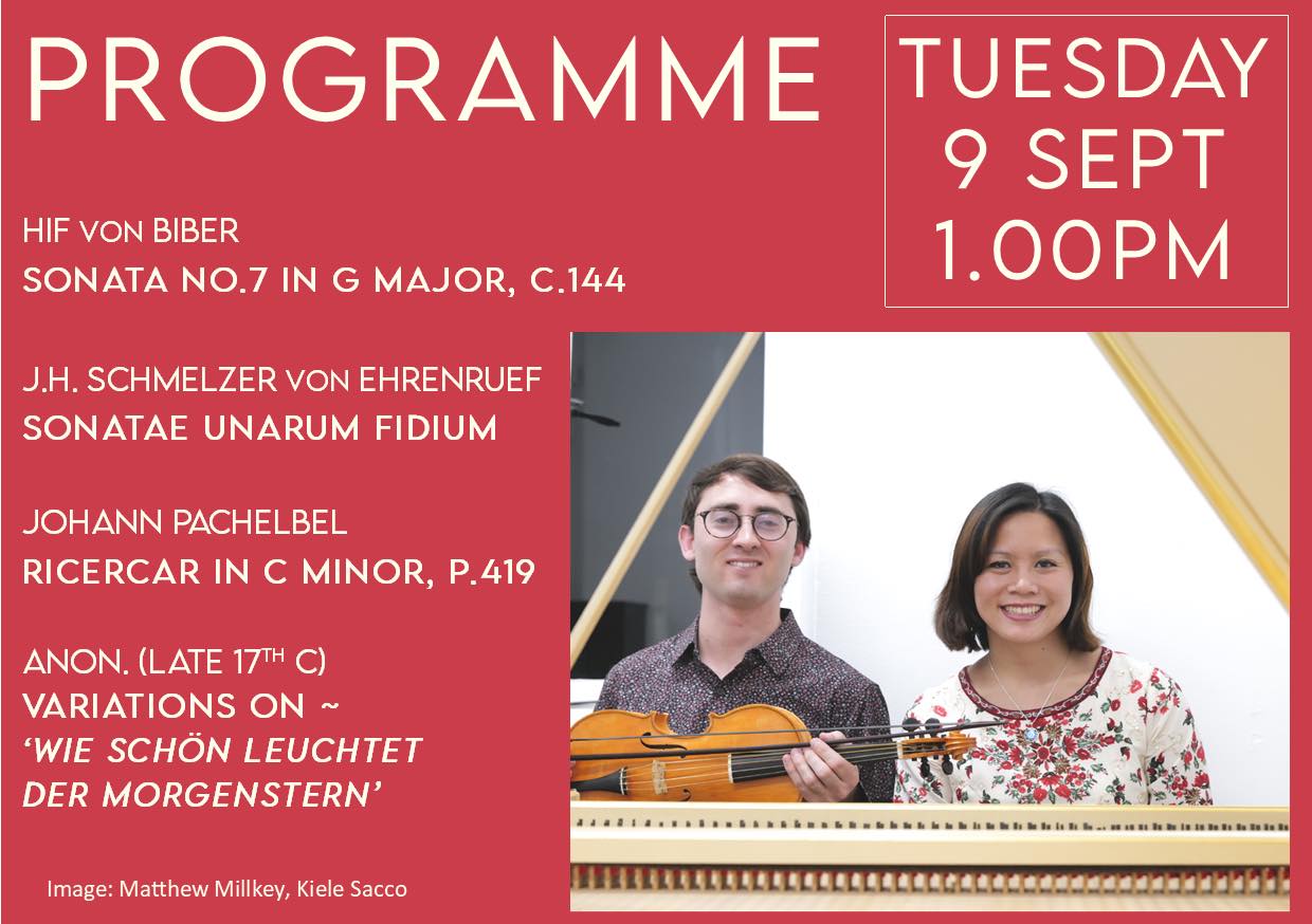 We are excited to be launching a new Autumn season of St Paul’s Tuesday lunchtime recitals which start next week on September 9th at 1.00pm. We hope you enjoyed the long summer.
All of the recital details for the forthcoming term are now confirmed and the concerts team has arranged another packed and varied programme for you to look forward to between now and the end of November.
Our first recital features two artists from London based group, The Great Bear Ensemble. Mathew Millkey and Kiele Sacco will be performing a programme for violin and organ - details in the slide.
You can also see details of these and other musical events taking place at St Paul’s in the coming months via our newly launched church website, and remember to follow our Facebook page which is also updated with news of forthcoming recitals.
These recitals are free to enter with a suggested minimum retiring donation of £5.00 which helps to support the musicians and brings valuable income into St Paul’s church. Coffee is served from 12.00 noon.
St Paul’s Concert Team
(Registered Charity 1134614)