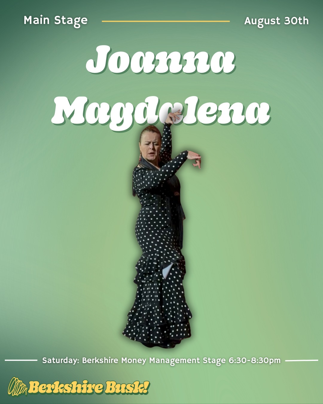 Here’s a look at our exciting MAIN STAGE performances happening TONIGHT!
Joanna Magdalena —— Berkshire Money Management Stage: 6:30-8:30pm
Katherine Winston & Michael Aaron —— Haddad Subaru Stage: 6:30 & 8pm
Cate Great ——— Warrior Trading Stage: 7:15 & 8:45pm
⭐️ In town early? Looking for some entertainment during the day? Come see these amazing buskers starting as early as 10am until 5pm!
MORNING:
Scott Hsu ——— @gbfarmersmrkt 10am-12:30pm
AFTERNOON:
Balloon Ben ——— Robin’s Candy: 1-3pm
Warren Sieme ——— Berkshire Mountain Distillers: 3-5pm
🎈All additional information on these buskers performing
throughout downtown Great Barrington can be found
on the link to our website in our bio. We can't wait to
see you all there!