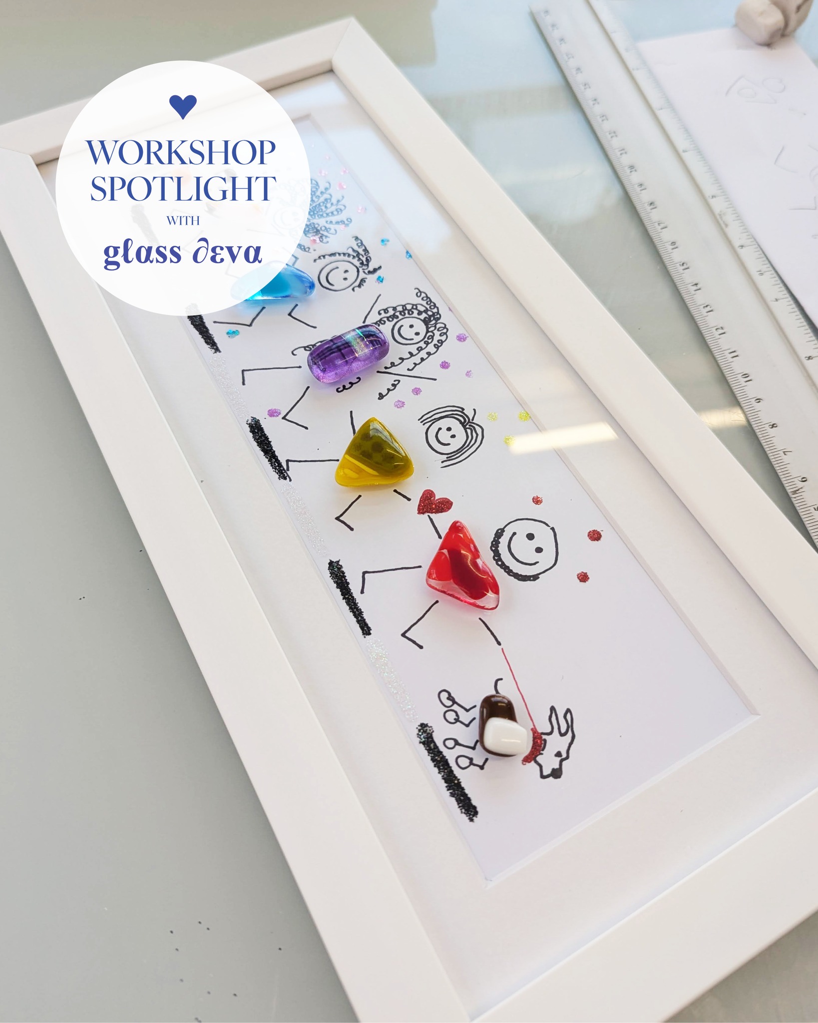 💙 Workshop Spotlight: We love the personality in this family frame, especially with their dog pulling them along! It’s always fun when people include their pets in their designs. 🐾
#fusedglassartwork #giftsformum #fusedglassfun #childrenspartyideas #thingstodoinchester #familydaysout #handmadeuk #familytime #thingstodoincheshire #fusedglassgifts #HalfTermActivities #FusedGlassFun #FusedGlassWorkshop #ThingsToDoInChester #letterboxgifts #fusedglassworkshop #fusedglassjewellery #CreativeWorkshops #FusedGlassGifts #kidspartyideas #makingmemories #microwavekiln #handmadefun