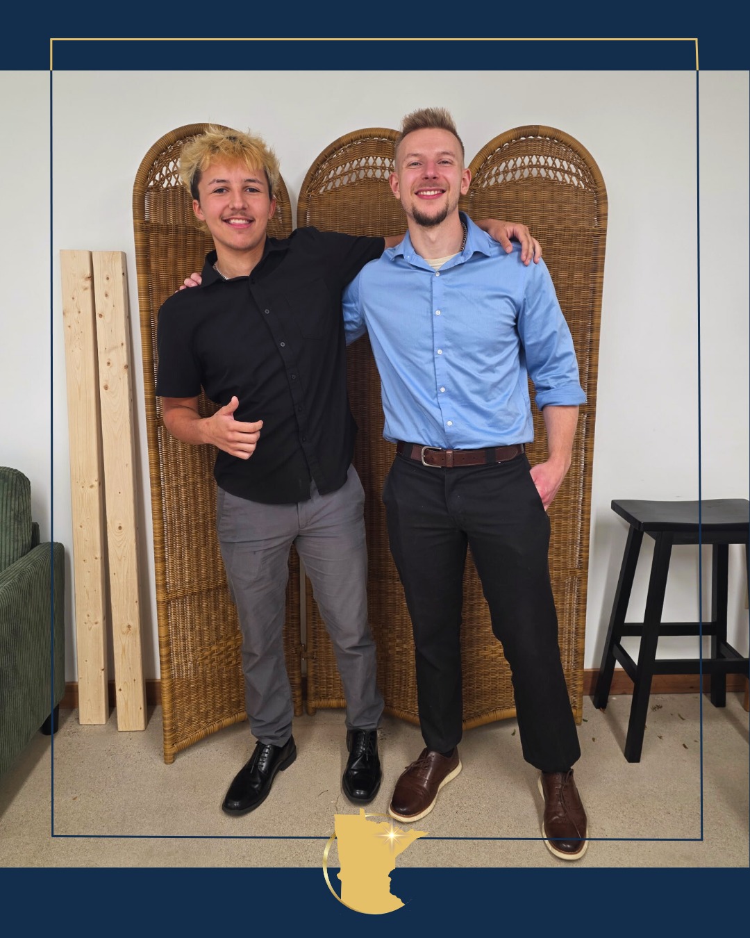 Celebrating growth at North Star Solutions! 🌟 Senior Manager Cody with Ethan, our newly promoted Campaign Manager — big things ahead!