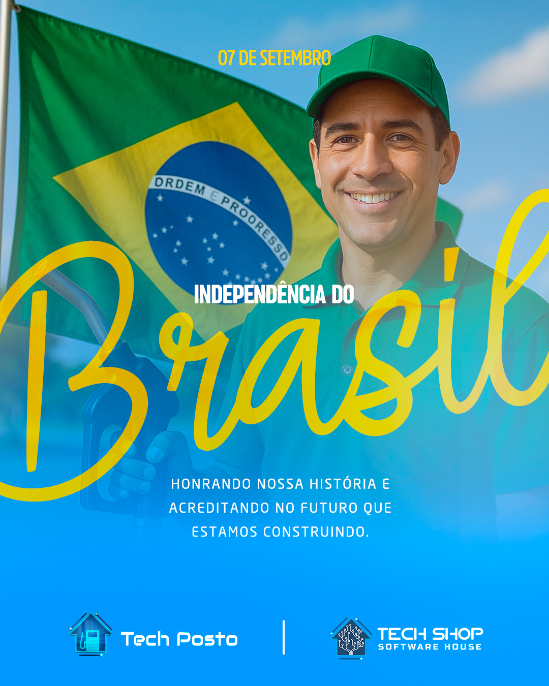 Hoje celebramos a nossa história, a coragem de lutar pela liberdade e a força de um povo que acredita em um futuro melhor. ✨
Na TECH SHOP, temos orgulho de contribuir todos os dias para o crescimento do Brasil, apoiando postos de combustíveis e lojas de conveniência com tecnologia e confiança. 🚀
Que a independência continue sendo inspiração para seguirmos em frente, sempre mais fortes, unidos e cheios de esperança.🇧🇷💙
#TechShop #7deSetembro #IndependênciaDoBrasil #OrgulhoDeSerBrasileiro #TecnologiaQueMove