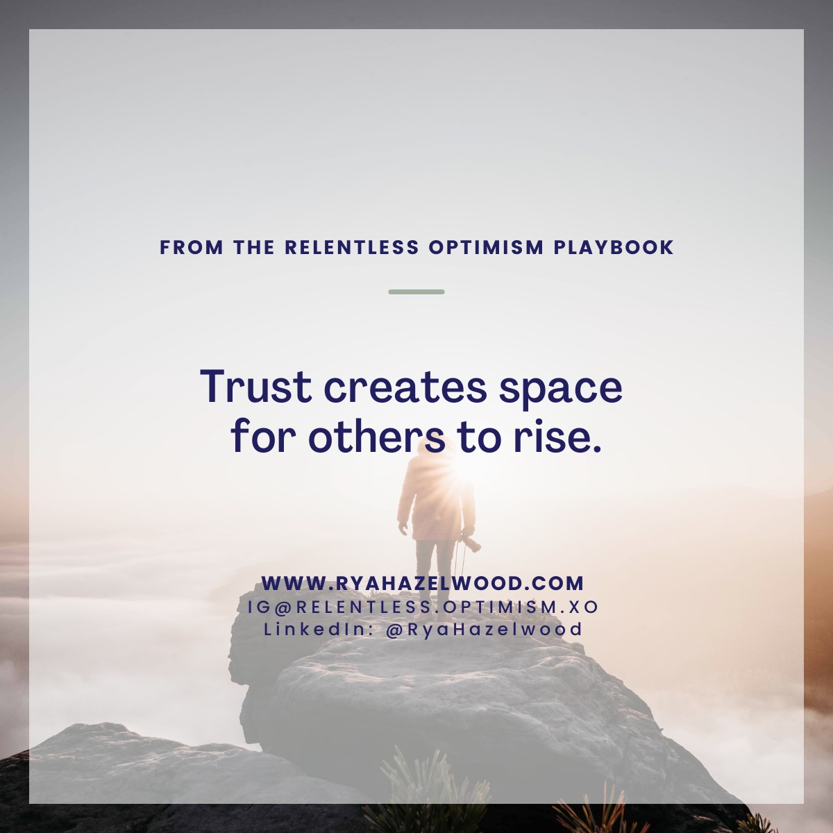 This week I stepped back in a moment I would’ve normally stepped up. And you know what? Someone else rose to the occasion – beautifully.
As a leader, I’m learning that sometimes optimism means trusting the people around you enough to not take the lead.
💬 Where are you being invited to trust more … and do less?
#RelentlessOptimism #TheLeadersEdge #OptimisticLeadership #OptimismInAction