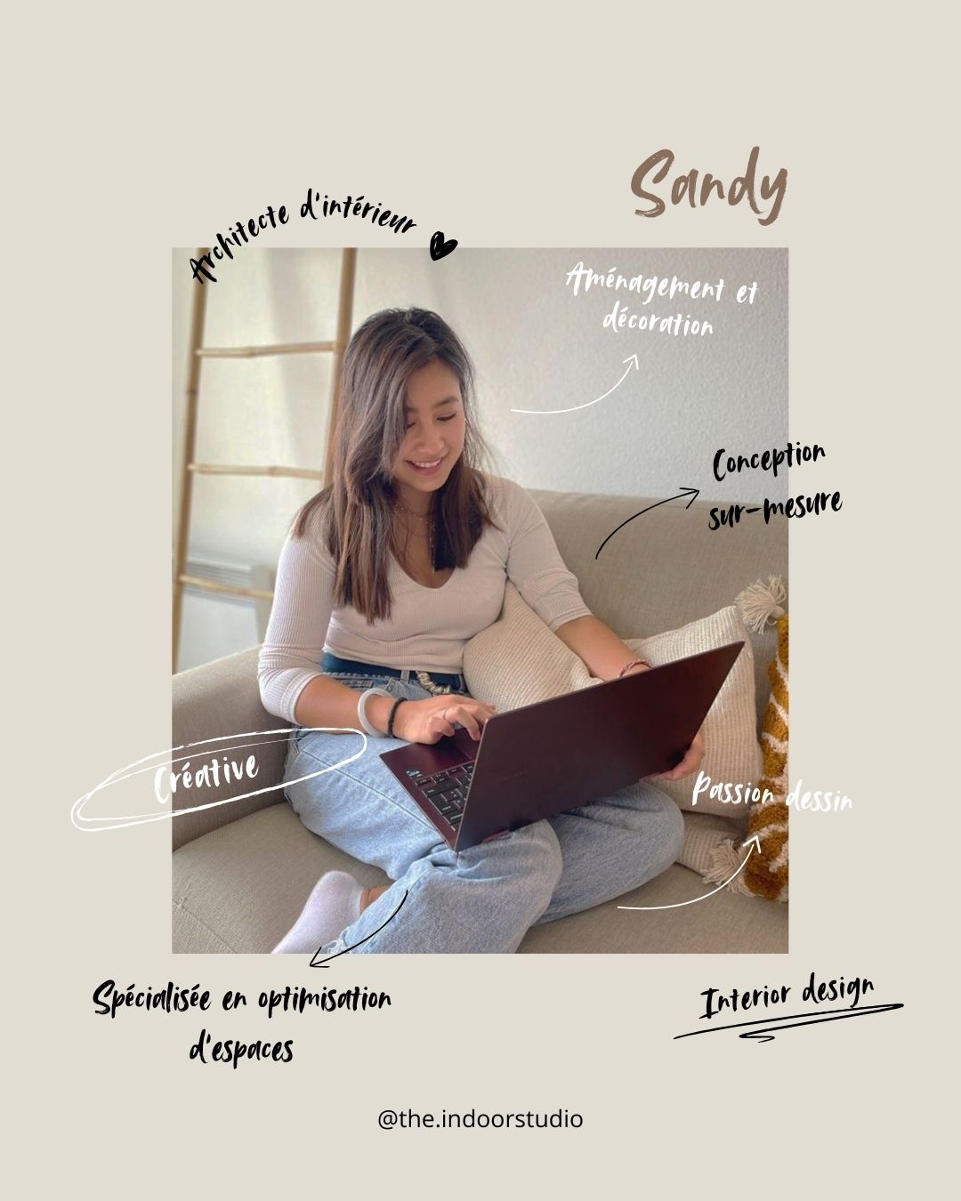 . Un peu de moi, petite présentation rapide . 😊
Je suis Sandy, architecte d’intérieur & décoratrice, spécialisée dans l’optimisation d’espace.
Mon objectif ? Accompagner pas à pas les particuliers dans la conception de leur projet d’intérieur, en leur présentant les différentes possibilités d’aménagement.
Pour moi, il est essentiel de se sentir bien chez soi : créer du beau ne suffit pas.
J’aide mes clients à imaginer des espaces à la fois fonctionnels, pratiques et esthétiques (Oui oui c’est aussi important 😁), en veillant à une logique de circulation et à une organisation adaptée à leur mode de vie.
Passionnée d’art et de design, je me suis naturellement tournée vers un métier créatif.
Diplômée en Design de produit à l’Institut des Métiers d’Arts Appliqués de Bordeaux et formée en architecture d’intérieur, j’ai ensuite travaillé à l’étranger en tant que Designer mobilier. Aujourd’hui, j’ai choisi d’accompagner les particuliers dans la création d’espaces qui leur ressemblent ! ✨
Et vous, que faites-vous dans la vie ? Dites-m'en un peu plus sur vous ☺️
#architectedintérieur #décoration #architecturedintérieur #designdinterieur #interiordesign #design #interieur #bienêtre #amenagement #espaces #decoratricedinterieur #bordeaux