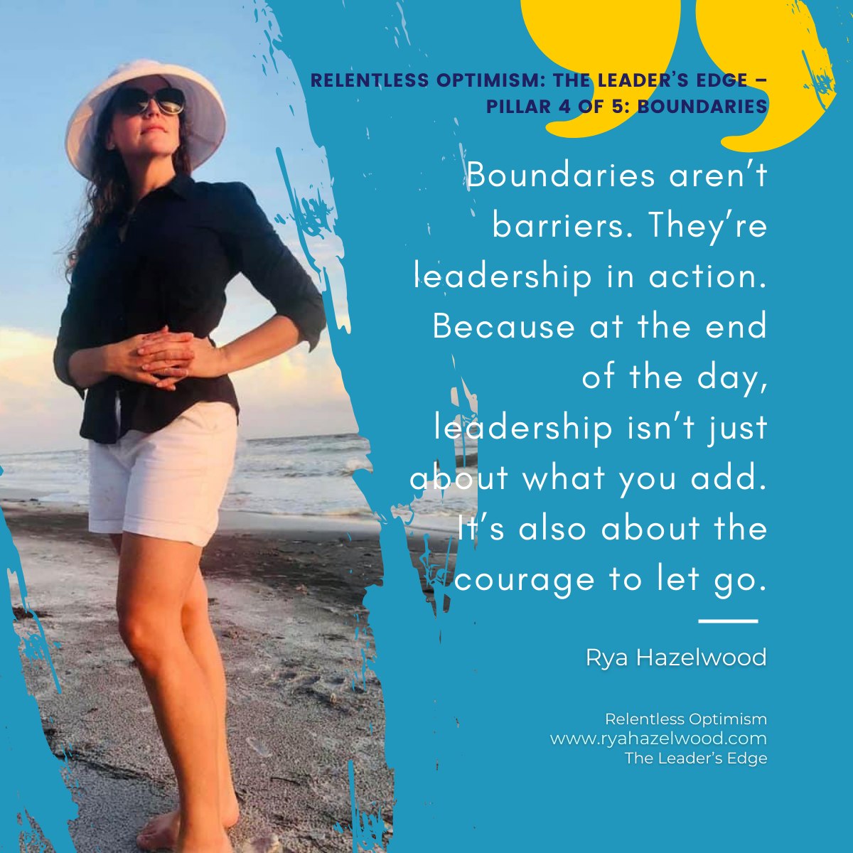 I once walked away from something I built and believed in.
I sold my half of a business that I had poured years into. Every evening and weekend, every vacation and holiday.
I sold it not for profit, but for peace. And to protect my purpose – even though, at the time, I didn’t fully know what that purpose was yet.
You see, my values no longer aligned with those of my business partner.
And there is no peace when your boundaries are being crossed.
There is no leadership in self-abandonment.
I finally realized: I didn’t need to win; I just needed to walk.
Because no amount of profit is worth your peace, and no paycheck is worth your power.
And in walking away from what no longer aligned, I created space:
👉 Space to lead from strength instead of survival
👉 Space to rediscover the voice I had muted
👉 Space to pursue a long-held dream
And no, I’m not suggesting that the only solution is to burn it all down. But I am saying this:
💡 Boundaries aren’t resistance – they’re responsibility.
They’re how you lead yourself so you can lead others.
They’re how you protect your values, your energy and your voice.
In short, boundaries are leadership in action.
And optimism? It lives in those choices.
Because optimism isn’t always loud.
Sometimes it’s quiet.
Sometimes it’s the whisper that says: “This isn’t right for me – or for us – anymore.”
Sometimes it’s walking away from what’s draining your energy – or your team’s – and walking toward that which aligns, inspires and fuels momentum.
Because at the end of the day, leadership isn’t just about what you add.
It’s also about the courage to let go.
📣 Want to bring this message to your team or event?
Let’s talk about how this framework can shape the way you lead – and how your team connects, grows and engages.
📩 DM me or email rya@ryahazelwood.com to start the conversation.
#RelentlessOptimism #TheLeadersEdge #OptimisticLeadership #OptimismInAction