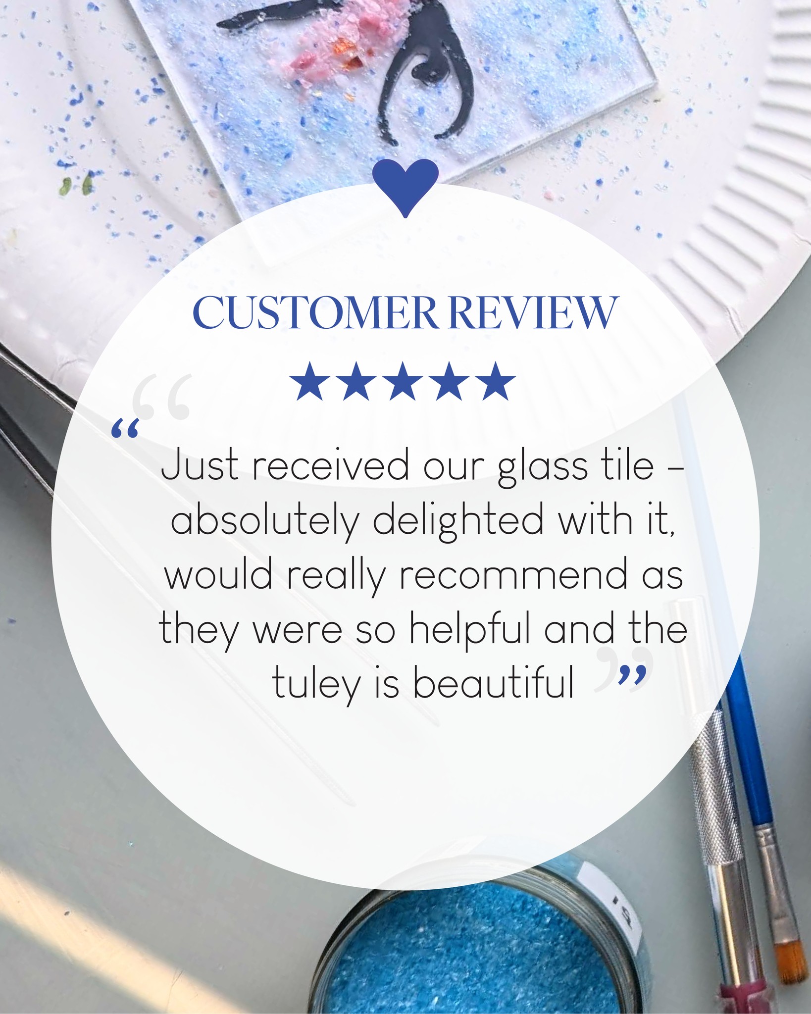 ✨ Another happy customer! We’re so pleased to hear how much they loved their glass tile. Thank you for the kind words!
#makingmemories #letterboxgifts #giftsformum #FusedGlassGifts #thingstodoincheshire #microwavekiln #fusedglassartwork #fusedglassgifts #personalisedgifts #giftsoforher