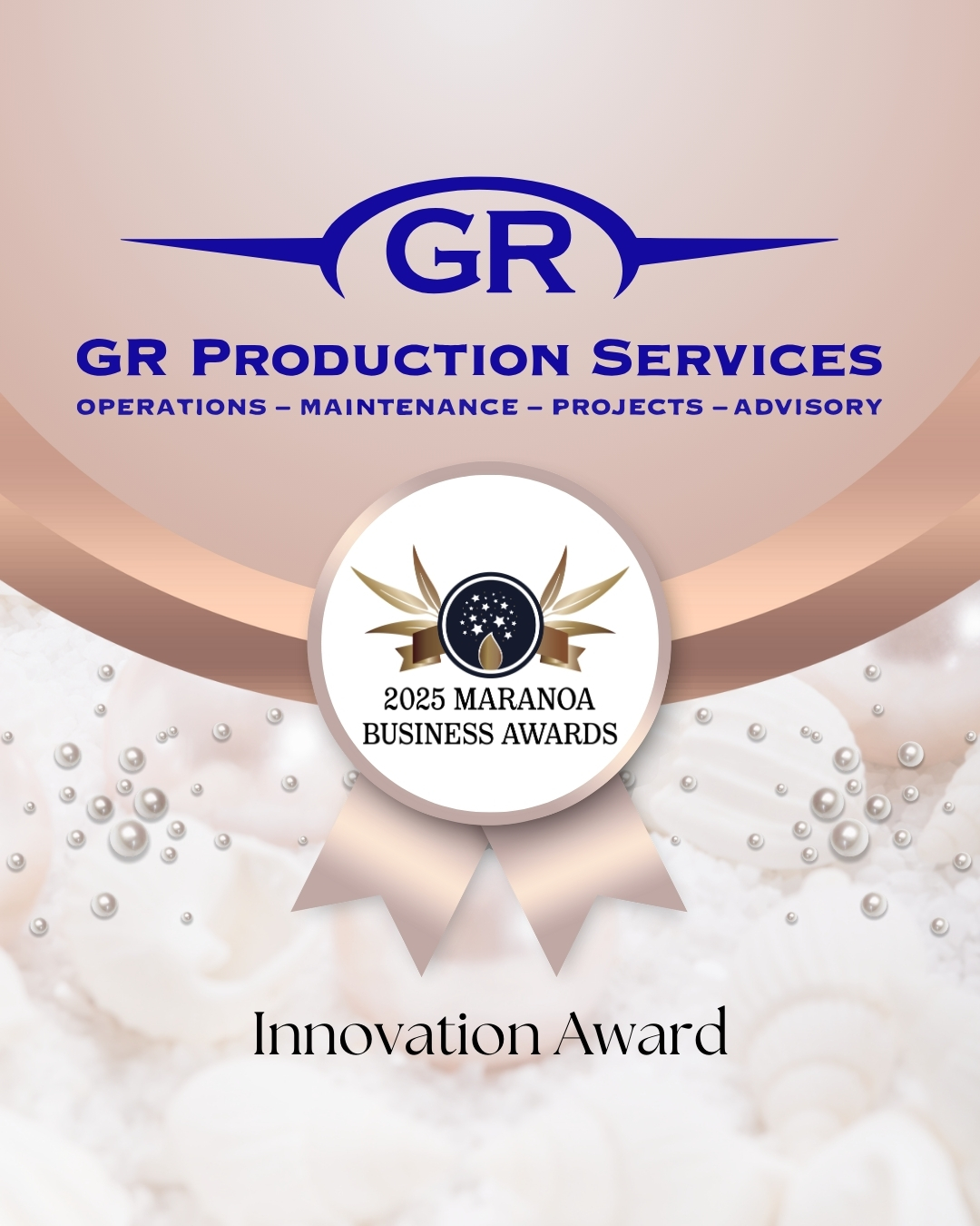💡 Who will be named the 2025 Innovation Award winner? 💡
Proudly sponsored by GR Production Services, this award celebrates businesses that embrace new ideas, creative solutions, and forward-thinking approaches to drive progress in the Maranoa.
The Innovation Award recognises businesses that:
✅ Think outside the box
✅ Implement smart solutions
✅ Lead the way with fresh ideas and future-focused strategies
Thank you to GR Production Services for supporting this award and celebrating the innovators shaping our region’s future. 🙌