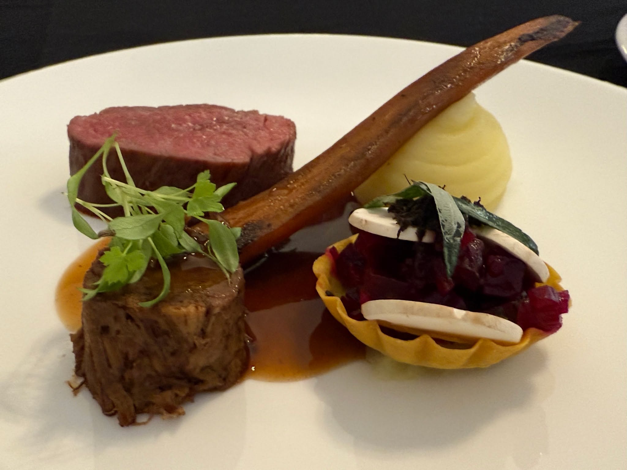 This has to be one of my favorite main courses at the moment especially as the seasons start to shift...
Dry Aged Fillet of Beef, Braised Shin, Beetroot Tartar, Mushrooms & Tarragon, Wiltshire Truffle
#caterer #berkshire #passion #buffet #britishproduce #wedding #party #bowlfood #gardenparties #reading #local #oxfordshire #privatechef #dinner #seasonalproduce #sunday #summer #inhomedining