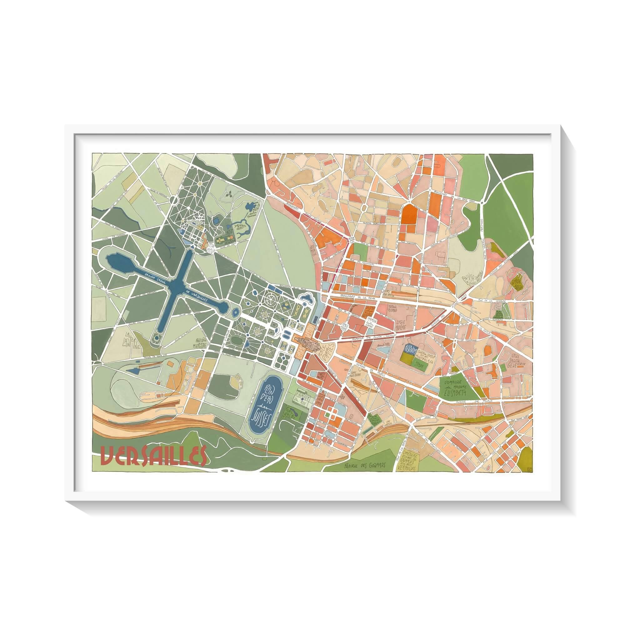 ✨VERSAILLES 🏰👑⛲️
Le Château de Versailles, ce n'est pas seulement un lieu touristique, c'est un symbole de l'HISTOIRE de France.
L'illustration VERSAILLES vous offre une version INÉDITE puisque j'ai reproduit le plan du Château🏰, des Jardins🏡 et de la Ville🏢 tels qu'ils sont aujourd'hui (on trouve uniquement des illustrations vintage des plans originaux du Château ). Le plan des Jardins a notamment bien évolué depuis leur création.
Petit clin d'oeil à Marie-Antoinette : j'ai choisi ses couleurs favorites !
- le ROSE 🩷 poudré. Elle l'a rendue très populaire à la cour, au point qu'elle a lancé la mode du rose. C'est elle qui, en partie, a fait du rose une couleur associée à la féminité, alors qu'avant, le rose (étant une nuance de rouge) était porté par les hommes.
- le BLEU 🩵 ciel. C'était une couleur très prisée par la royauté. Elle évoque l'élégance, la pureté et la royauté (le fameux "Bleu roi").
🎨Original dessiné à l’encre et peint à la gouache,
Impressions disponibles dès maintenant sur www.emylo.fr (lien en bio) !
Vous pouvez bien sûr ajouter une personnalisation !
👉Marquez un lieu précis : votre lieu de naissance, de rencontre, une adresse qui vous est chère... pour une affiche qui raconte VOTRE HISTOIRE🧡.
#AfficheVersailles #Versailles #ChateauDeVersailles #Illustration #ArtisanatFrancais #Emylo #DecorationMurale #HistoireDeFrance #Insolite #Personnalisation #illustratricefrancaise #illustratricetoulousaine #officetourisme #affichespersonnalisées #AffichesVintage