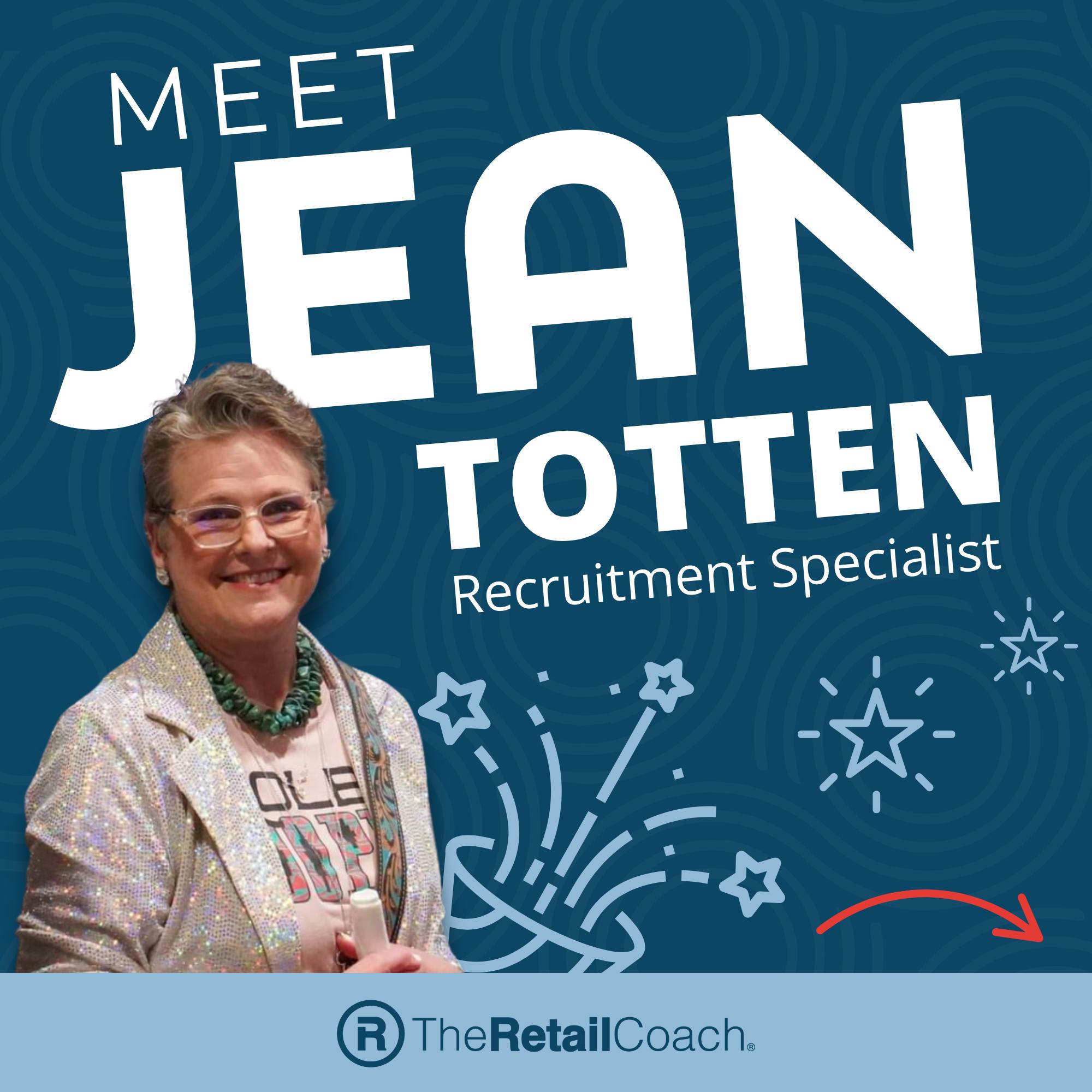 Meet Jean Totten, one of our recruitment specialists at The Retail Coach!
💻 info@theretailcoach.com
-
#TheRetailCoach #RetailRecruitment #25YearsofRetail #EconomicDevelopment #CommunityDevelopment #CommunityRetailerRecruitment #WeRecruitRetail #RetailGrowth #Retail360 #TeamSpotlight