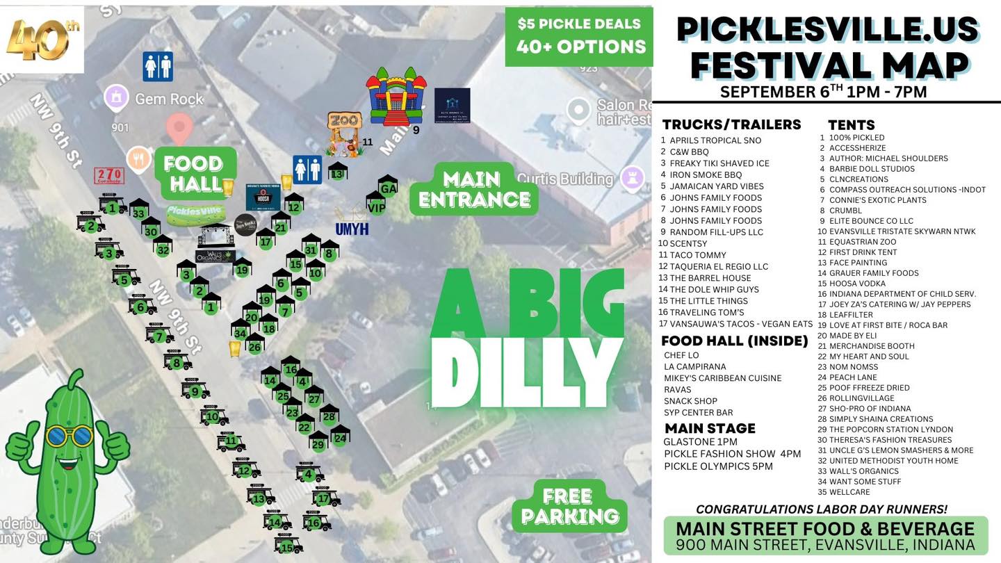 100% Pickled is super stoked to be back for round two! We'll have a gazillion pickle goodies to tickle your pickle fancy! Evansville Events Evansville Festivals
#ShopSmall #shoplocal #familyowenedandoperated #veteranowned #fyp #fypchallenge #heatwave #pickleball #pickle @evansvilleevents