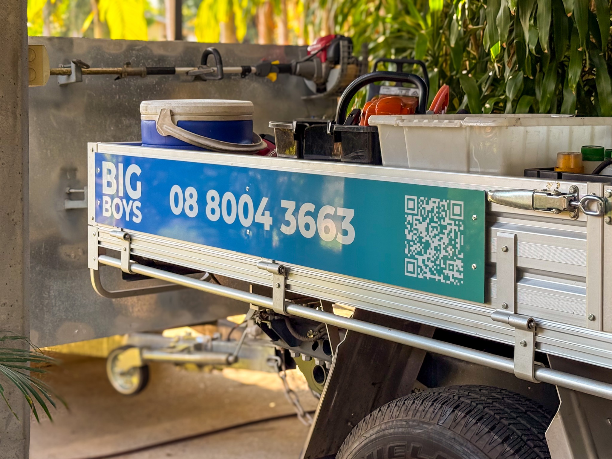 New signage for the Big Boys utes.