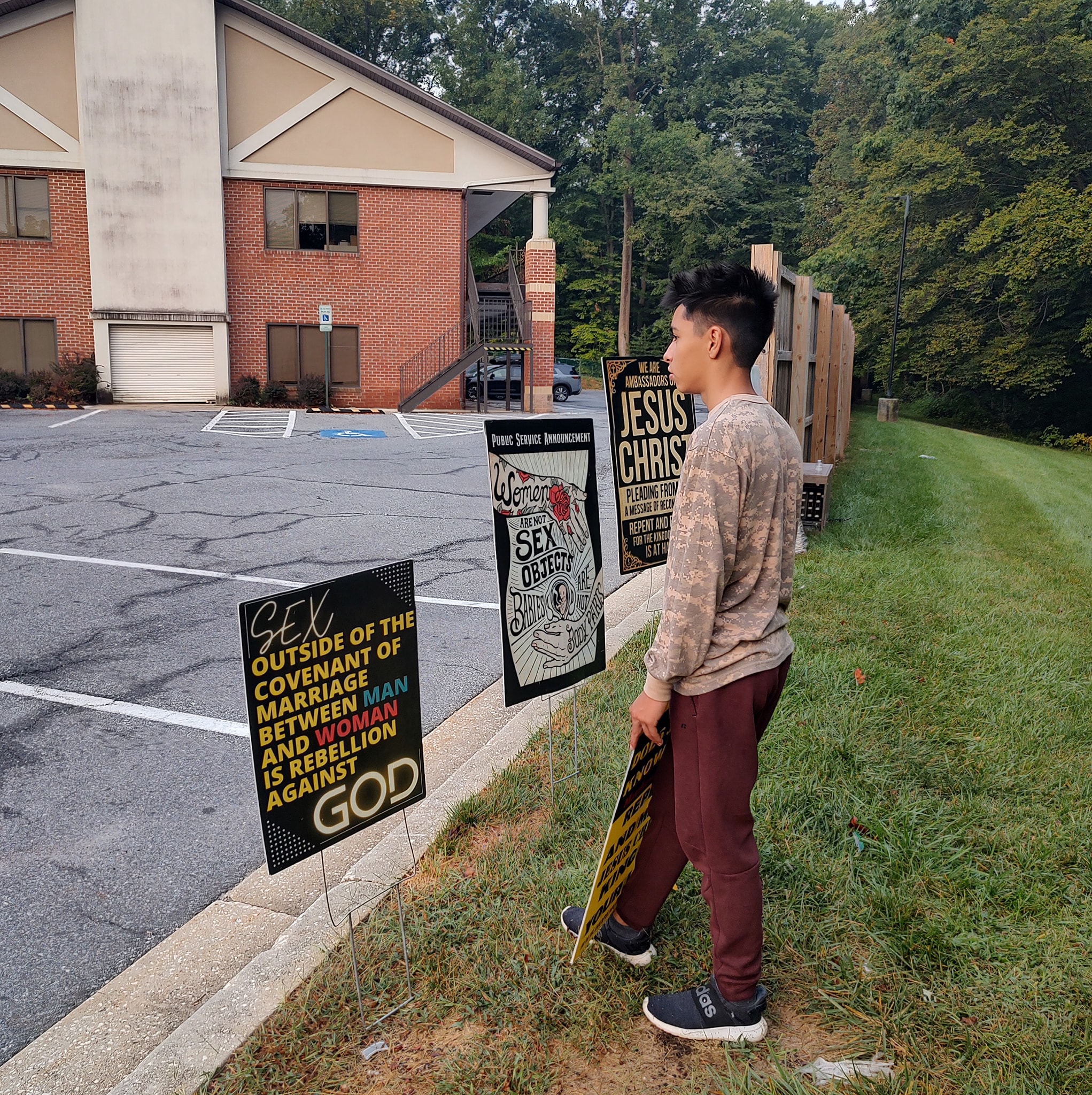 Pray as we evangelize at the abortion clinic in baltimore. We are proclaiming The Gospel and the truth and calling mothers to save their babies and to repent of their sins.
