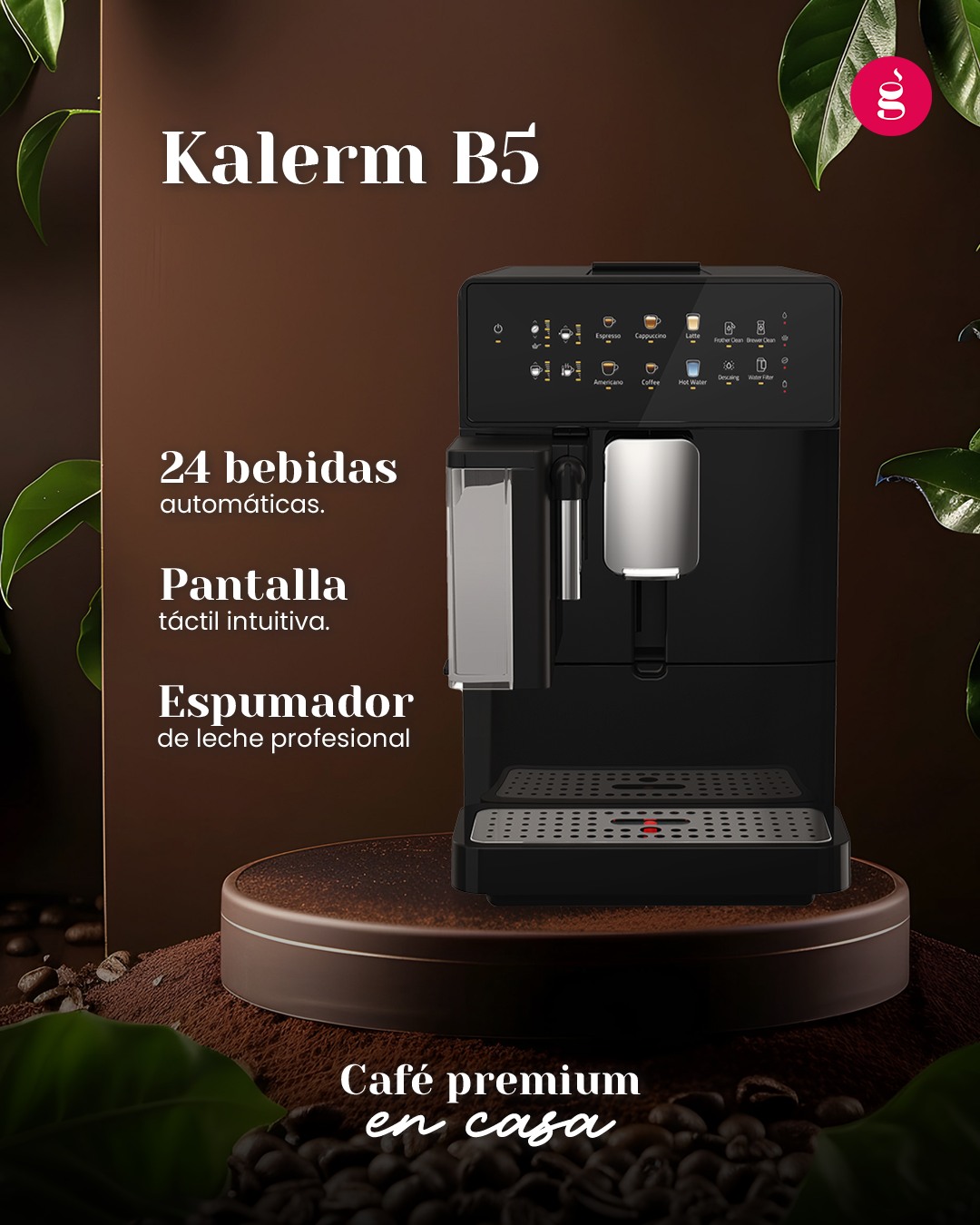🏡☕ Café premium en casa.
La Kalerm B5: compacta, elegante y siempre lista para sorprenderte con 24 bebidas automáticas.
#KalermB5 #CaféAlgraná #CoffeeLovers #CoffeeExperience