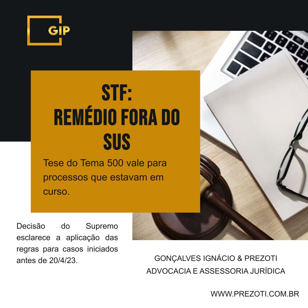 Atenção! Se você tem um processo na Justiça para conseguir um medicamento de alto custo que não está na lista do SUS, o Supremo Tribunal Federal (STF) acaba de emitir uma decisão que pode impactar diretamente o seu caso.
O que o STF esclareceu?
Em 2023, o Tribunal fixou critérios rígidos para que o Estado seja obrigado a fornecer esses medicamentos (o chamado Tema 500). A grande dúvida era: essa nova regra valeria para os processos que já estavam em andamento? A resposta do STF é sim.
Qual o impacto prático?
O juiz do seu caso, que foi iniciado antes da decisão, agora terá que aplicar os critérios do Tema 500 para julgar o seu pedido. A regra não vale apenas para novos processos, mas também para os que estavam pendentes de uma decisão final na data da publicação do acórdão (20/04/2023).
Essa decisão pode mudar o rumo de muitos processos. É crucial que o seu caso seja reavaliado à luz desta nova diretriz do STF. Ter uma assessoria jurídica especializada e atualizada é fundamental. A Gonçalves Ignácio & Prezoti Advocacia e Assessoria Jurídica acompanha de perto as decisões dos tribunais superiores para garantir a melhor defesa do seu direito à saúde.
Acesse nosso site: www.prezoti.com.br
#DireitoASaude #MedicamentoDeAltoCusto #SUS #STF #Tema500 #DireitoConstitucional #Advocacia #Justiça #GIPAdvocacia