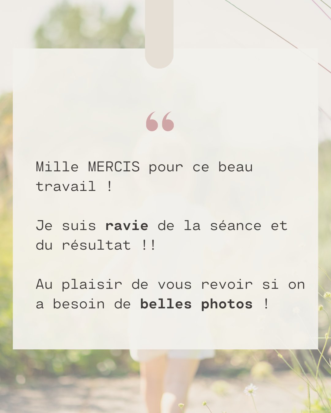 ✨ Lire ces mots me met le sourire aux lèvres.
Merci infiniment pour votre confiance, vos retours, et ces belles rencontres que permet mon métier.
#studiobrindelune #avisclient #temoignageclient #photographeNantes #photographefamillenantes #photographegrossessenantes #photographebebenantes #seancephotoNantes #souvenirsde famille #photonaissance #joiedevivre #nantesmaville #studioNantes #brindelune #brin_de_lune
