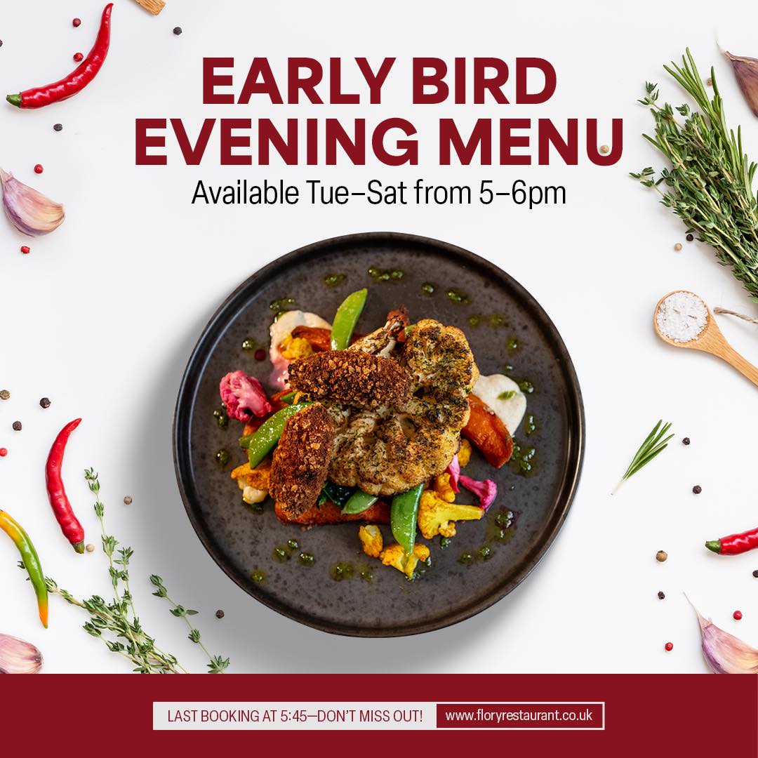 Have you heard about our Set Lunch and Early Bird Evening Menu? 🍽️
This special menu is great value and is available Tuesday to Saturday from 12 - 3pm and 5 - 6pm.
Enjoy a delicious meal featuring fresh, local ingredients. 🌿
Take a look at menu and book your table now online by visiting floryrestaurant.co.uk or follow the #linkinbio👆
#Bodmin #foodie #food #cornwallfood