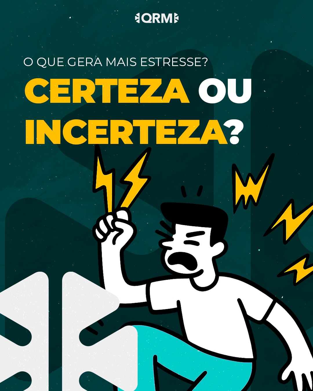 🔌 O que dá mais estresse: uma má notícia certa ou a incerteza de algo ruim que pode acontecer?
Parece contraintuitivo, mas nosso cérebro sofre muito mais com a incerteza do que com a certeza de uma má notícia.
Isso porque a dúvida mantém nosso corpo em alerta constante e é esse estado que drena energia e aumenta a ansiedade.
👉 No trabalho e na vida, clareza importa. Muitas vezes, comunicar com transparência é melhor do que manter opções em aberto.