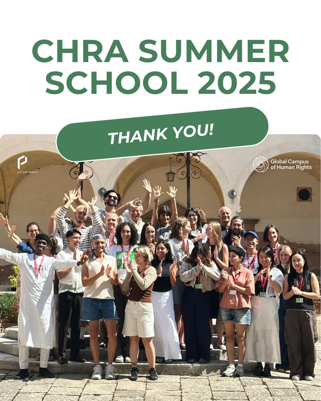 Last week, the 20th edition of the CHRA Summer School came to an end.
Over 10 unforgettable days, participants from around the world joined us for creative debates, insightful sessions, and inspiring film screenings that encouraged dialogue and connection. 🎬
To the participants, guest speakers, film directors, producers, and teams: thank you from the heart! ❤️
Your energy, ideas, and commitment made this milestone edition truly unforgettable.
A big thanks as well to our partner @gchumanrights, for making this journey possible!
If you’d like to be part of the next Summer School, click the link in our bio!
#CHRASummerSchool #SummerSchool2026 #HumanRightsCinema #FilmAndAdvocacy #CreativeLearning #HumanRightsDefenders #ClimateAndRights #GlobalVoices #FilmEducation #StorytellingForChange #YouthForHumanRights #RightsThroughCinema #CrossCulturalExchange #FutureChangemakers #InternationalCommunity