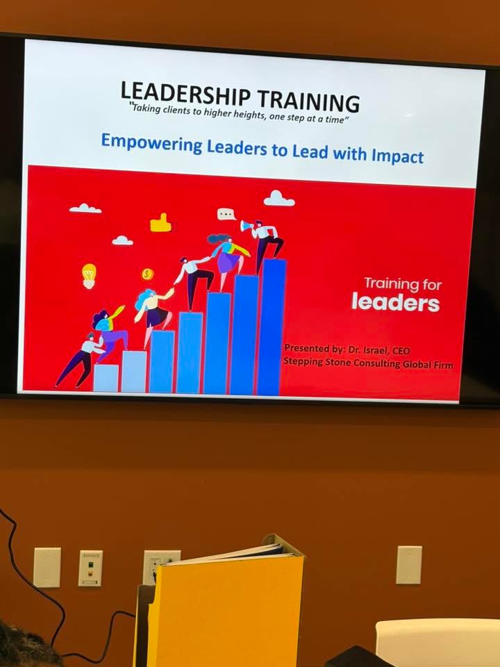 This past Saturday, our Founder & Executive Director, Trevena Bennett, attended a powerful Leadership Training with Dr. Arloishia Israel of Stepping Stone Consulting Global Firm 🌟 She continues to grow as a leader so the L-Train Memorial Foundation can keep making a lasting impact in our community. 💙 #LeadershipInAction #LTrainMemorialFoundation #CommunityImpact #LeadingWithPurpose #StrongerTogether #InspiringChange #NonprofitLeadership #BuildingCommunity #LTrainLegacy #ServeWithLove