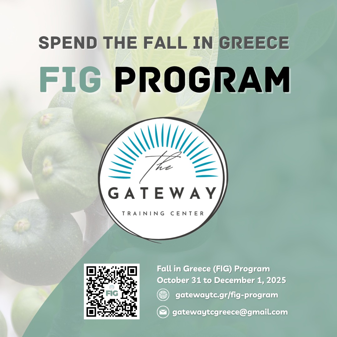 Fall in Greece 🍂 retrace Paul’s journey and grow in faith – Oct 31–Dec 1
👉For more information visit https://www.gatewaytc.gr/fig-program
👉Download the brochure here: https://www.gatewaytc.gr/resources
#fallingreeceprogram #gatewaytrainingcentergreece #biblicalgreece