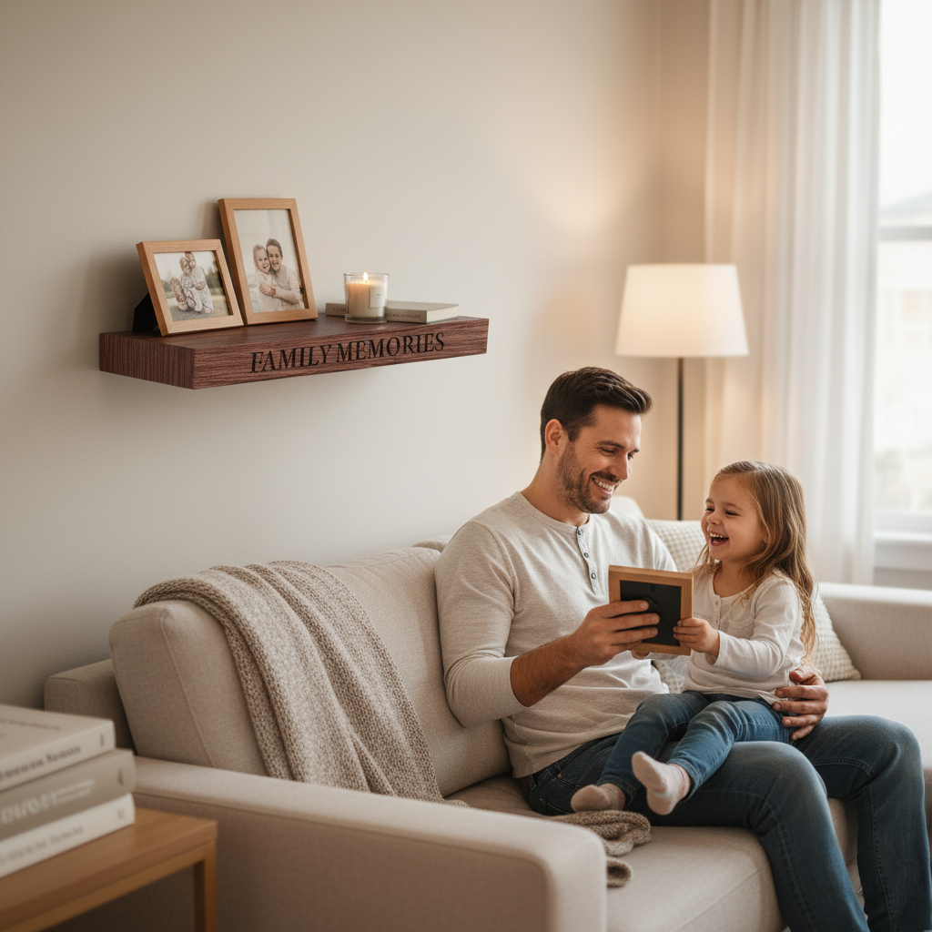 ✨ Evening light. On the shelf — framed photos, a candle, a favorite vase.
The warmth doesn’t come from the flame, but from the memories.
Every piece is a story that lives close by.
Oak holds more than objects — it holds moments.
You choose which ones to keep within reach.
—
If it feels like your home → link in bio · DM always welcome 🤍
#FamilyMoments #CozyHome #LivingRoomDecor #Shelfie #ShelfDecor #WarmMinimalism #InteriorInspiration #WoodDecor #FloatingShelves #CozyCorners