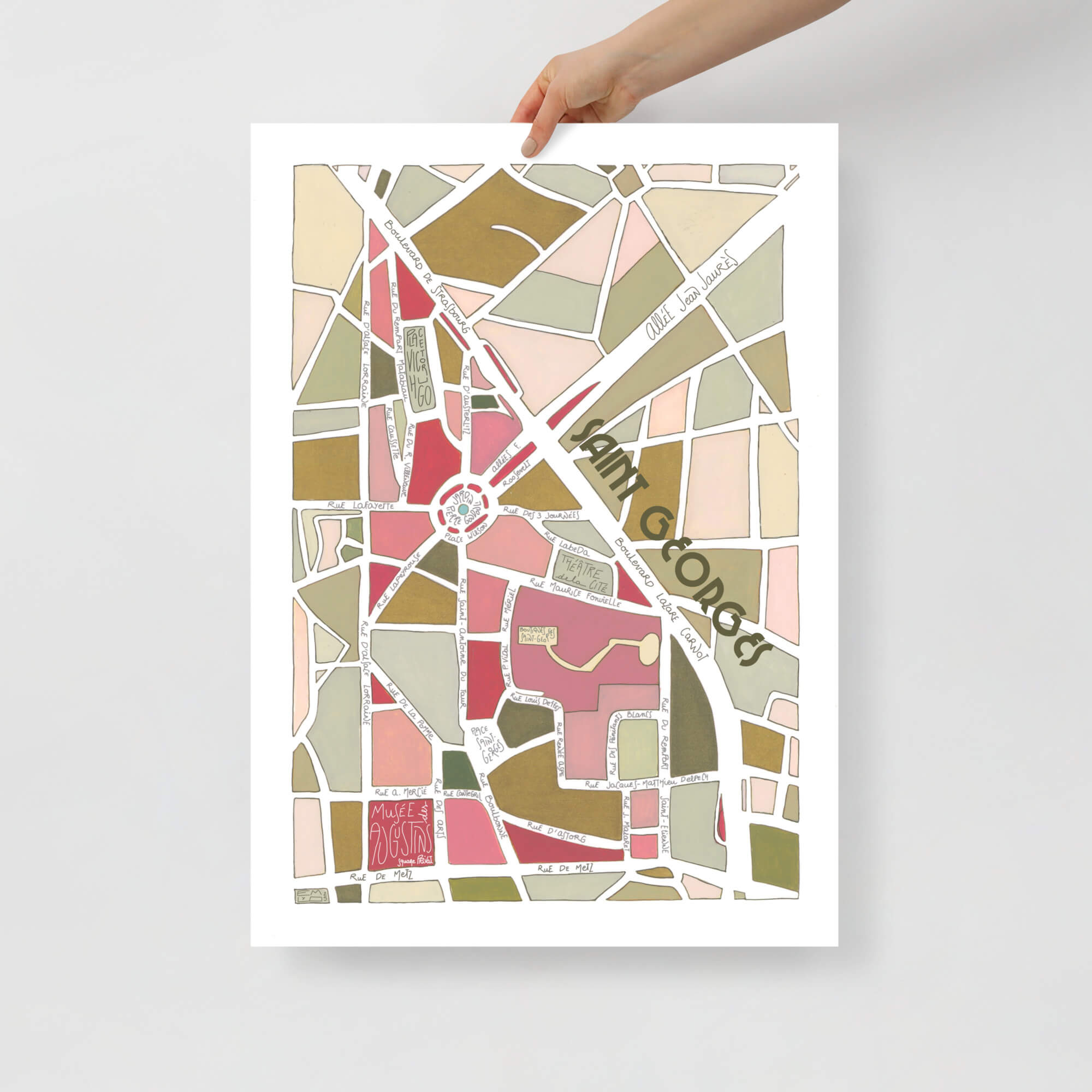 ✨Elle vous plaît cette nouvelle version ? 🩷🤎
🎨Plan du Quartier SAINT-GEORGES, à Toulouse
Encre et Gouache.
#toulouse #toulousemaville #illustrationtoulouse #plandevilleillustré #artistetoulousaine #muséedesaugustinstoulouse #kakiandrose #boutiquesaffiches #conceptstoredeco #madeinfrance