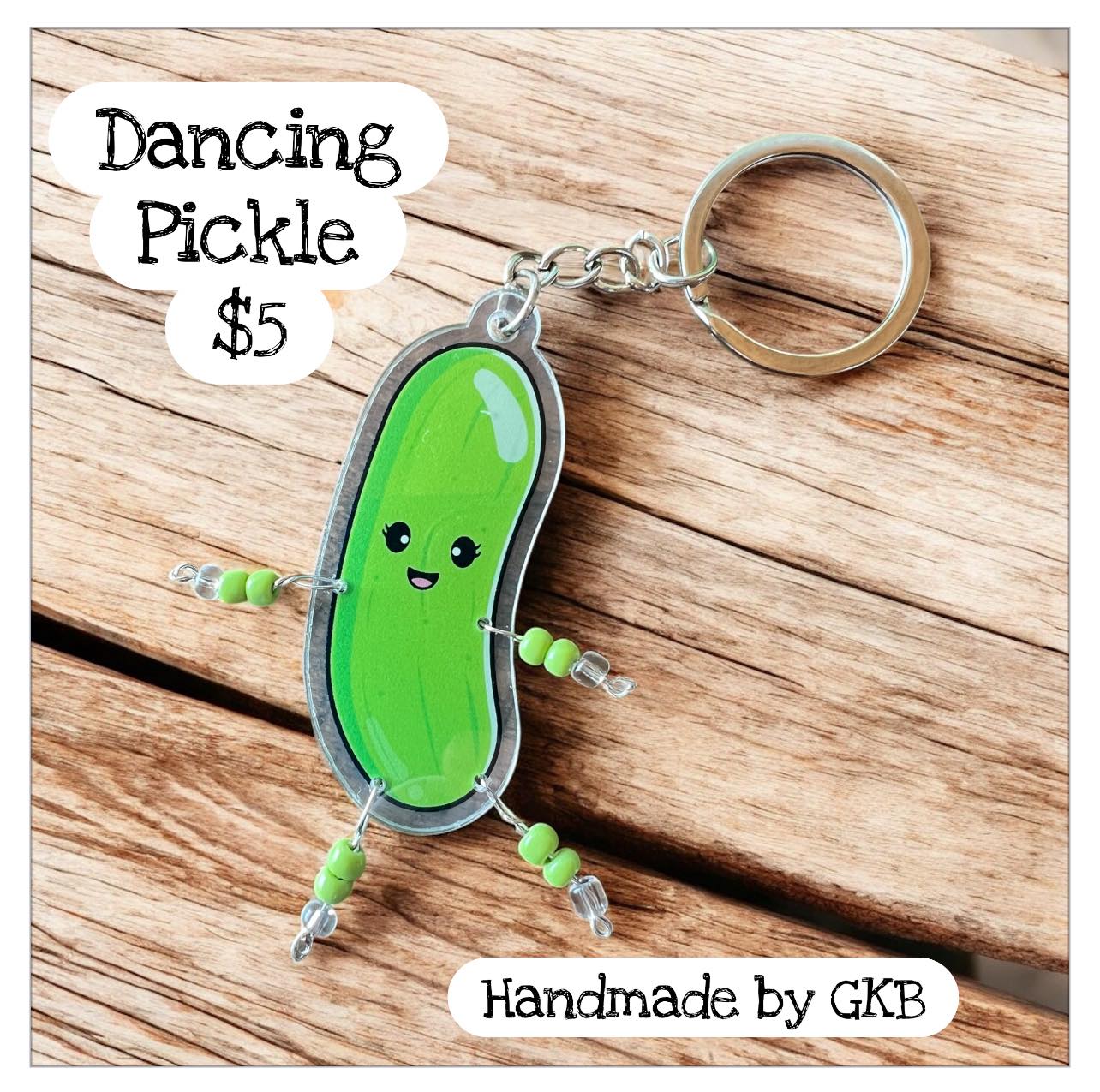 Hello! 100% Picked is hosting a fundraiser in support of our Special Olympics Vanderburgh County Pickleball team. These handmade dancing pickle keychains are exceptionally charming. Please message to purchase. #special #Olympics #specialolympicsindiana #fyp #letsplaypickleball #teamwork #MVP #fitnessmotivation #fitness