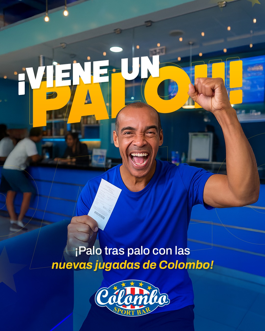 ¡Las nuevas jugadas vienen en grande!💰
Prepárate para ganar como nunca antes.
Descúbrelas muy pronto y juega diferente con Colombo.
-
#ColomboSportBar