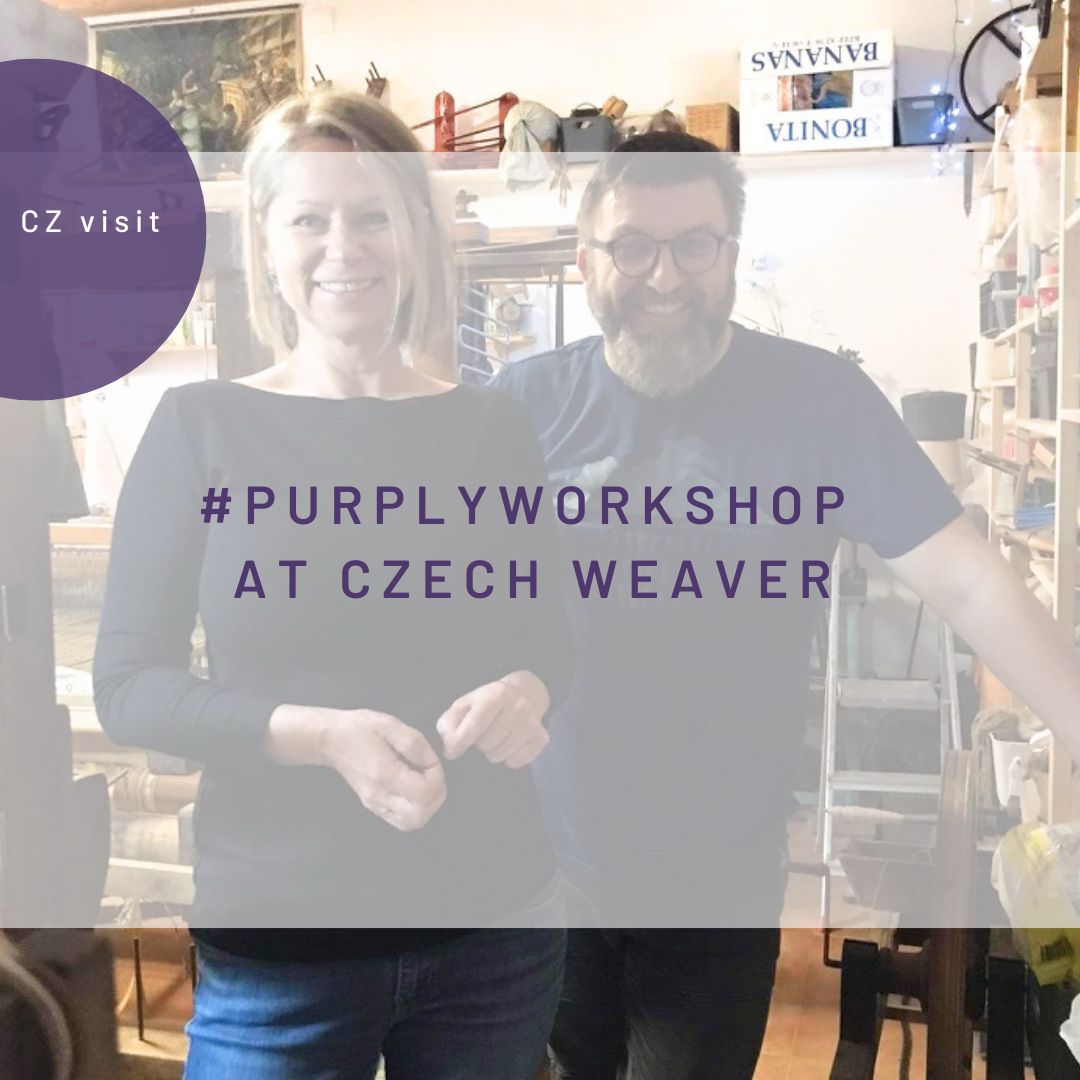 #purplyworkshop went again on a #footstepsoftradition visiting Matyáš Orsák. The man who owns and runs the small fabric production called Takalcovna U Moruše. He is a Renaissance man, in addition to weaving looms, he also cultivates mulberries, silk cocoons and dyeing fibers on it own, and on the top he is also into history. 🙌 And what did we create together? Let's see that in the next posts.
___
#purplyworkshop se opět vydal #postopachtradice a navštívit Matyáše Orsáka. Člověka, který vlastní a vede malou Takalcovnu U Moruše. Renezanční to člověk, kromě tkalcovských stavů se také věnuje pěstováním moruší, kokonů hedvábí a barvení vlákna a aby toho nebylo málo také historii. 🙌 A co jsme společně vytvořili? na to se můžete podívat v dalších postech.
---