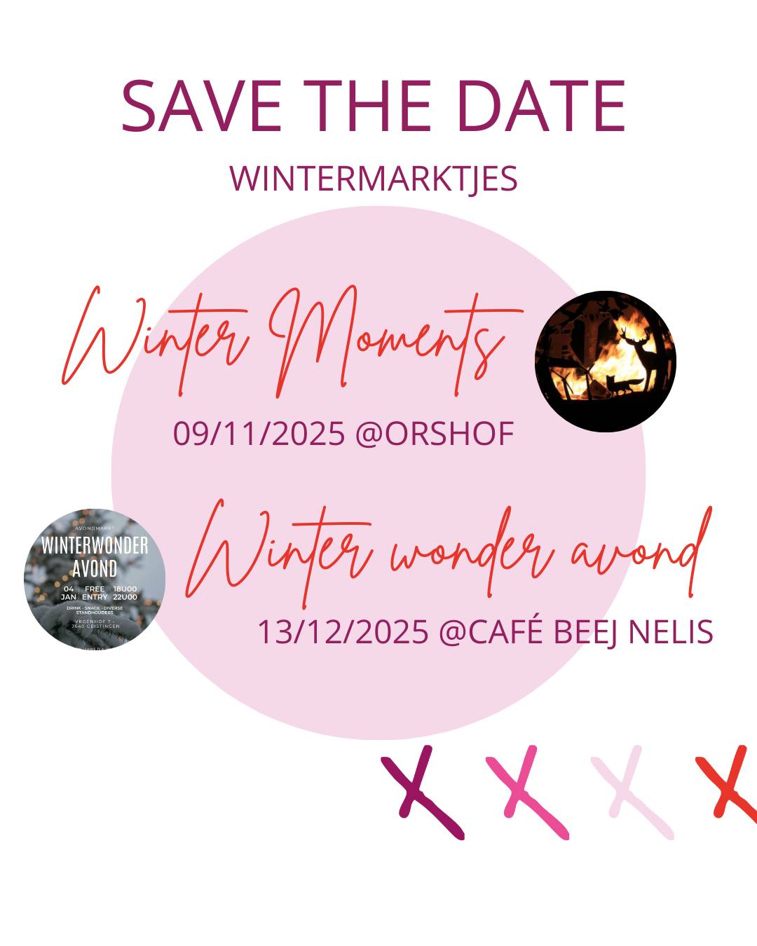 Deze winter kan je me vinden op gezellige wintermarktjes! 🎄 Ik neem mijn collectie mee van kerstkaartjes vol warmte en rouwkaartjes vol gevoel, naast mijn ontwerpen op maat. Kom zeker eens langs, snuister tussen de kaartjes en ontdek wat er bij jouw verhaal past.
Ik kijk ernaar uit je daar te zien! ❄️💌
#gesieneerd #kerstkaartjes #rouwkaartjes #ontwerpopmaat #grafischontwerp #wintermarktjes