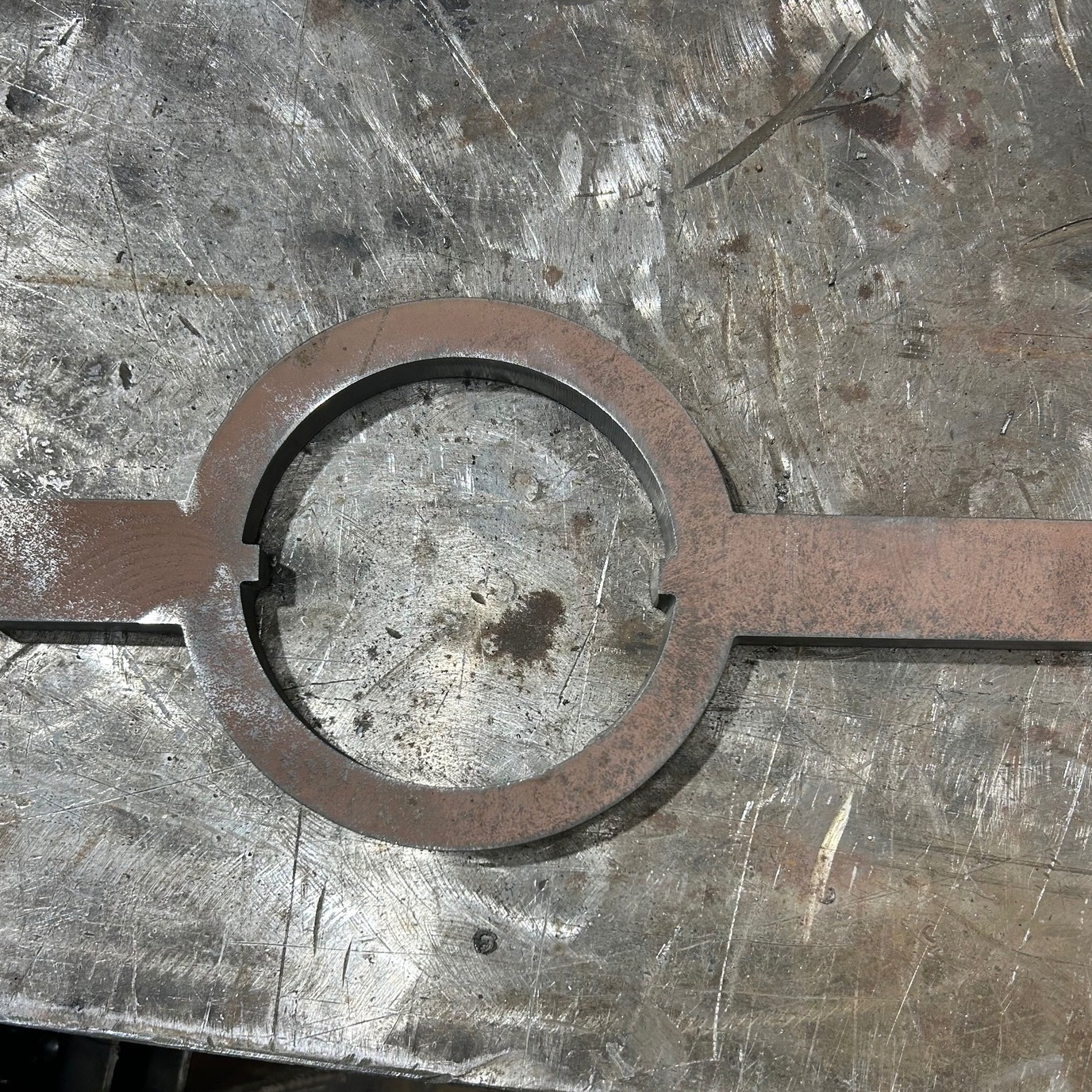 Using the CNC plasma table to help a heavy equipment mechanic cut a custom spanner wrench for the disassembly of hydraulic cylinders.
The Dark Horse Metal Works welding shop in Granbury specializes in custom fabrication, helping commercial and industrial companies build the parts, pieces, components, tools, and more they need when an off the shelf solution won't do. Our professional welders and highly experienced custom fabricators are here to help you create the right metal solution for you. Contact us today and let's discuss what you need. Learn more at www.darkhorsemetalworks.com
#supportyourlocalwelder #granburytx #customfabrication