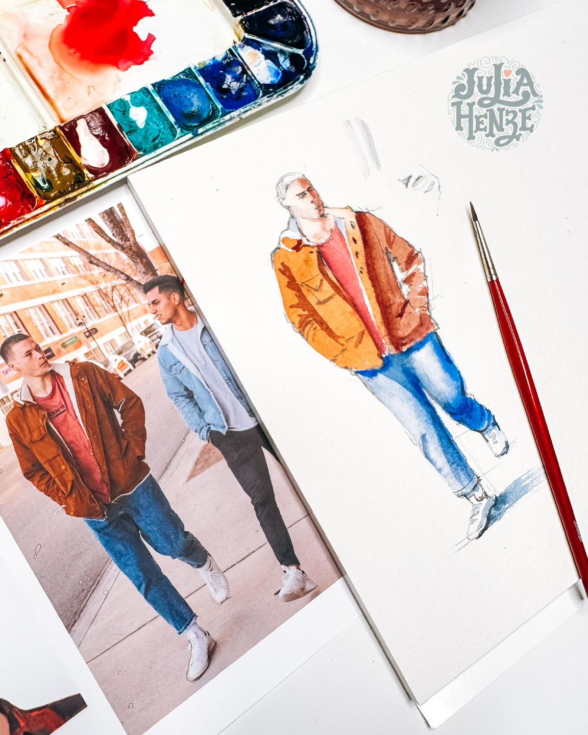 Find the “Sign” of the Figure🚶♀️➡️👩🏻🎨
One of the easiest ways to make sketching people less scary is to focus on their silhouette the simple “sign” of the figure.
Think of the pedestrian crossing sign: just a few lines and shapes, and yet we all immediately recognize a person walking. That’s the power of simplification.
When you observe someone, try to notice:
❇️ How do the main forms connect?
❇️ What axis does the body create?
❇️ How does one part transition into another?
This way, you don’t get lost in details, you capture the plasticity and essence of the figure. And suddenly, people sketching feels much easier (and way more fun!).😊
This is exactly what we’re practicing this month in Brave Brushes Studio with the People Sketching Adventure. Step by step, you’ll learn to draw figures with confidence.
❗️ And don’t forget, tomorrow (Sept 10) is the last day to save 15% on a 3-month Brave Brushes Studio membership with code BACKTOSCHOOL (🔗 link in bio)
So… when you look at people, do you see details first, or the big silhouette? 😉
#peoplesketching #sketchingpeople #urbansketching #urbansketchers #bravebrushes #sketcheveryday #drawpeople #figuresketching #sketchingconfidence #sketchingclass #aquarelle #watercolorsketch #colorepencilart #artpractice #sketchingfun #artistcommunity #backtoschooloffer #artchallenge #100days100people #creativeprocess #urbansketch