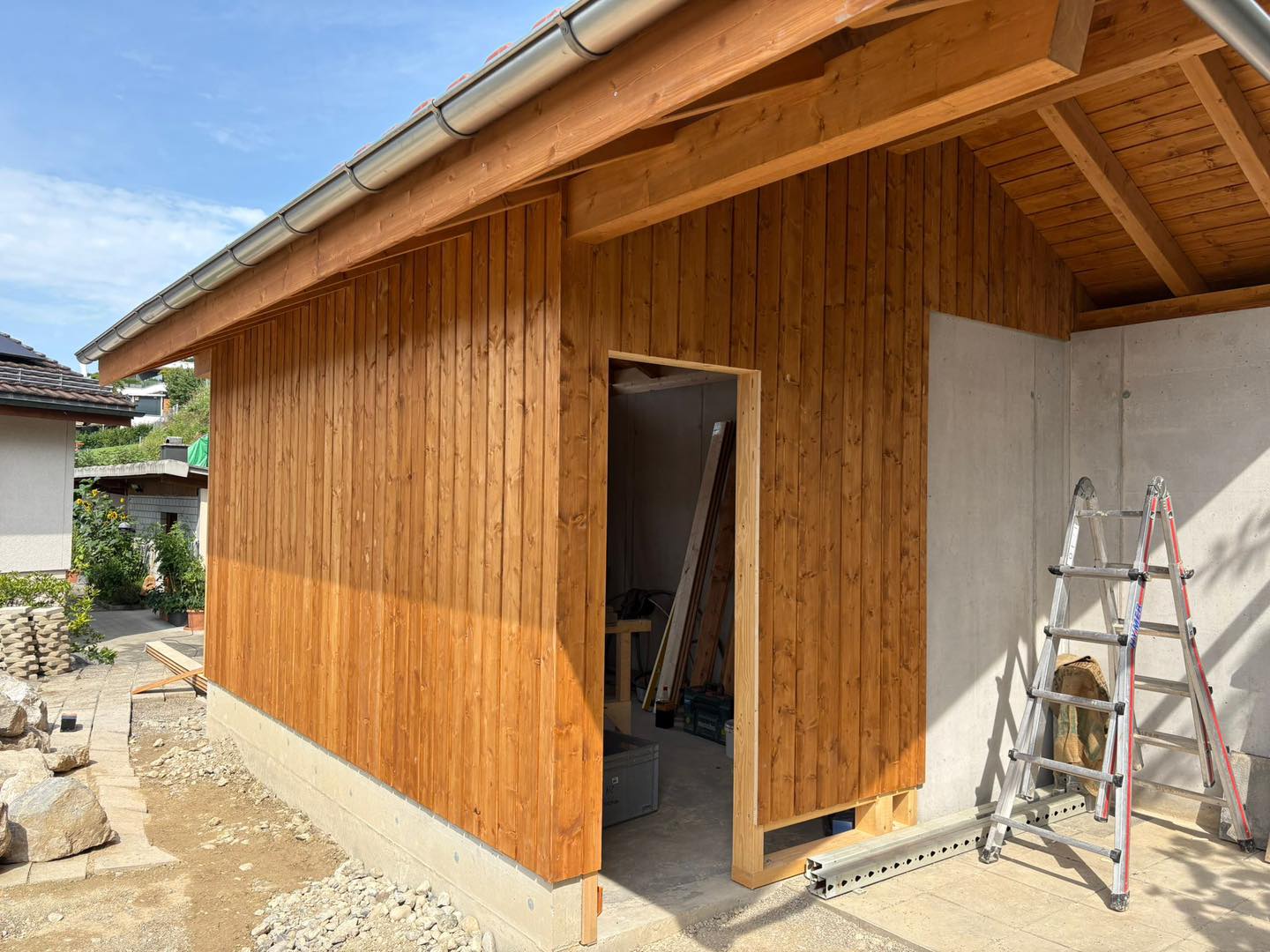 Dieses Gartenhaus duften wir im Sonnental realisieren.