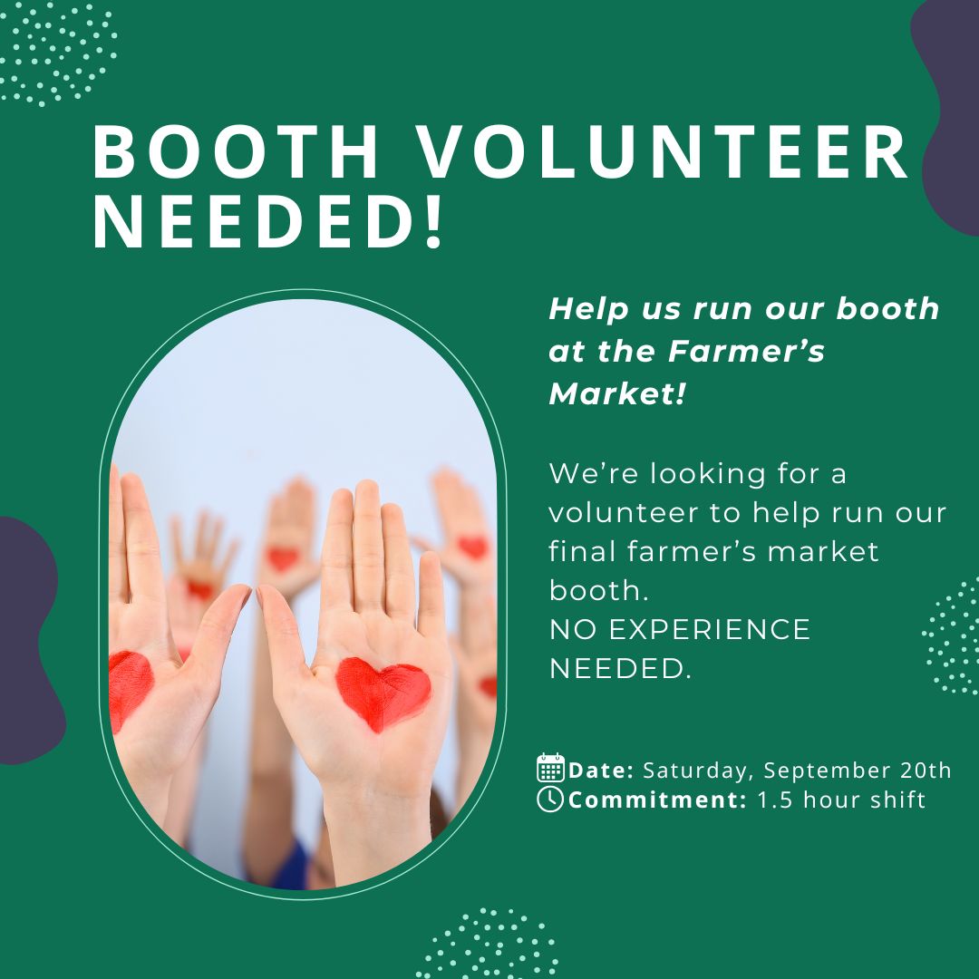 🌱 We need booth volunteers! 🌱We will be at the Farmer’s Market on Saturday, Sept 20, and we’re looking for friendly faces to help out at our booth. No experience needed — we’ll set you up with everything you need!
We’ll be sharing our Better Homes, Greener Future program and spreading the word about our upcoming Trivia Night Fundraiser.
🙋♀️ Want to help? Sign up here https://signup.com/go/wvHfShy | DM us for details | l!nk in b10.