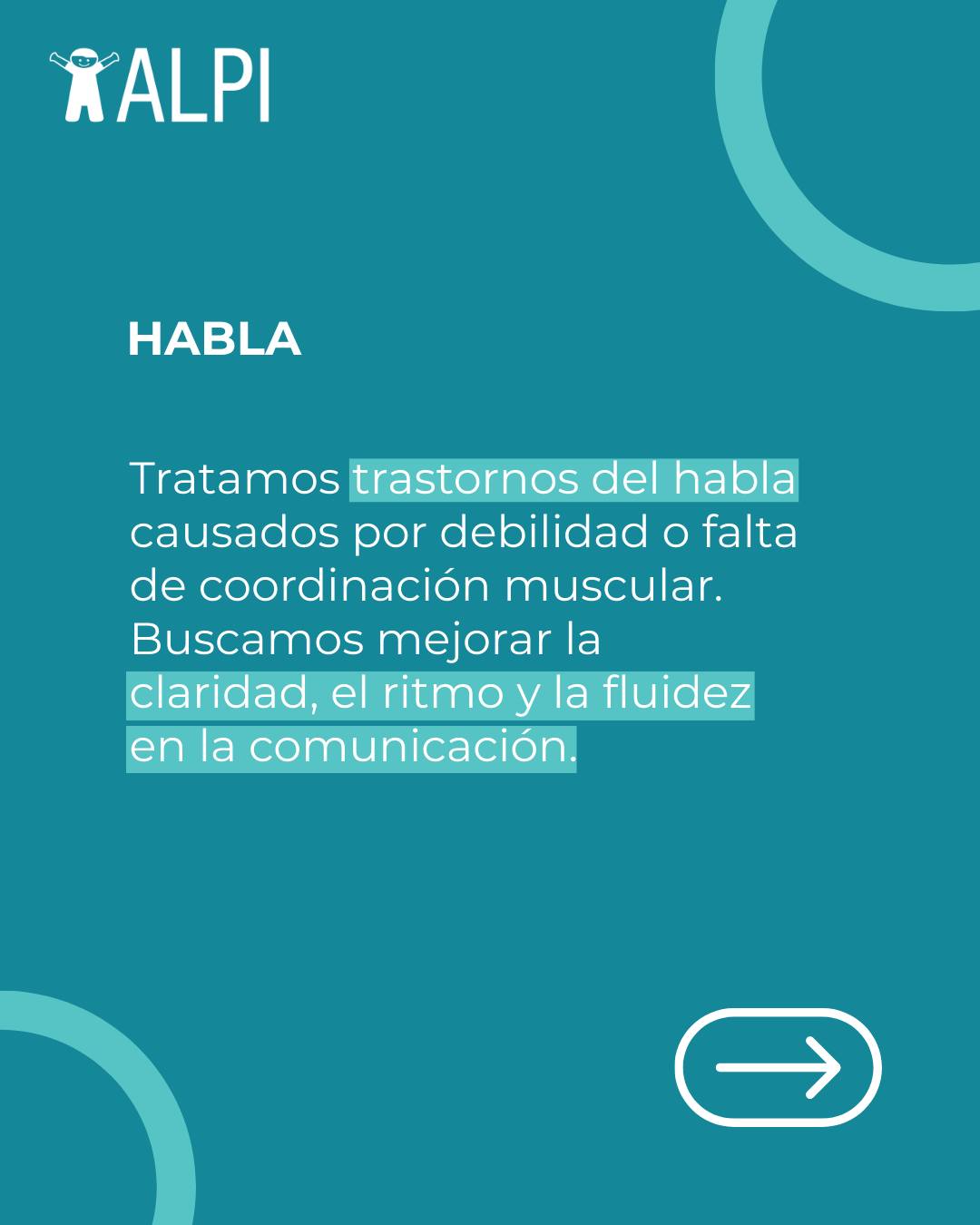 En ALPI contamos con consultorios externos de Fonoaudiología, donde brindamos atención ambulatoria y personalizada a pacientes con enfermedades neurológicas como ACV, Parkinson, Esclerosis Múltiple y Traumatismos de cráneo, entre otras.
A través de la intervención en el habla, deglución, lenguaje y funciones cognitivas, buscamos mejorar la comunicación, la seguridad en la alimentación y la calidad de vida de cada una de las personas que recibe tratamiento. 💙
📍 Soler 3945, CABA
📞 (011) 4839-7700
📲 +54 911-3332-9926
✉️ turnos@alpi.org.ar
#ALPI #ConsultoriosExternos #Fonoaudiología #Rehabilitación #Lenguaje #Deglución #Habla #FuncionesCognitivas #Salud #Neurorehabilitación