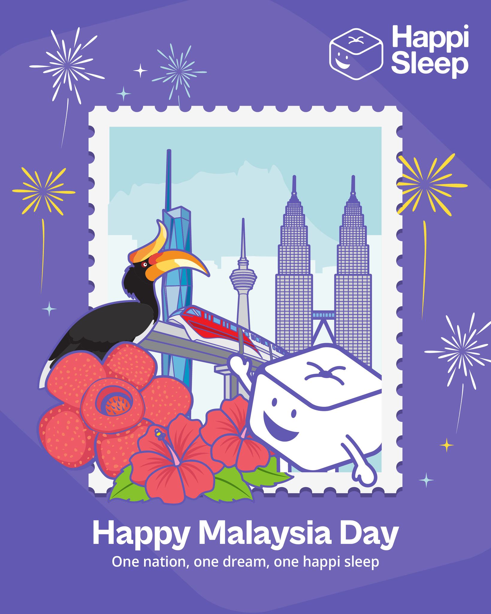 Happy Malaysia Day! 🎊
Here’s to unity, peace, and big dreams that turn into the comfiest snoozes. 💭💛
May your days be joyful and your nights extra cosy with Happi Sleep. 🛏️
#MalaysiaDay #HappiSleep