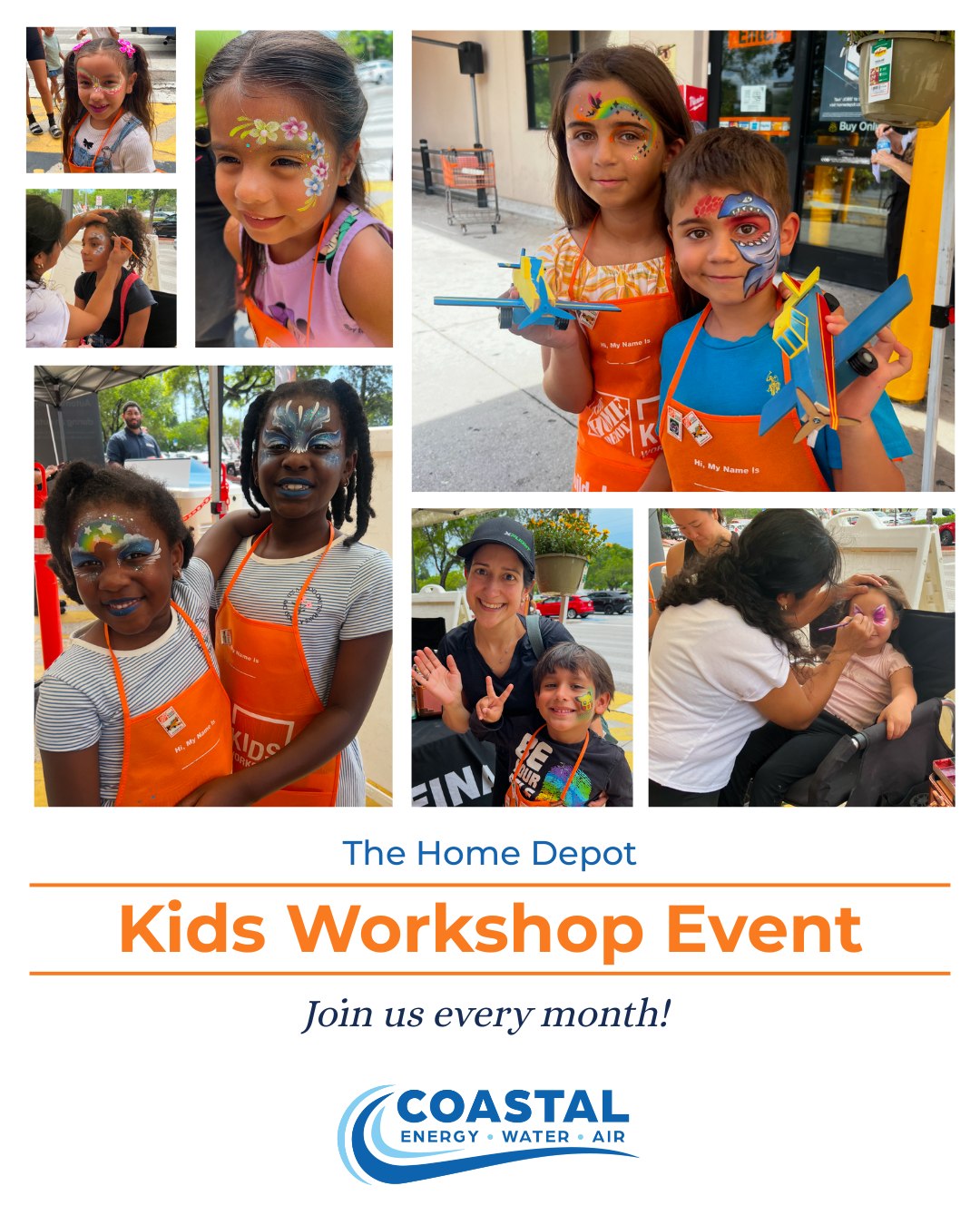 🌟 What a great turnout at last Saturday’s Home Depot Kids Workshop! 🎨💙 We loved seeing all the happy faces and families who stopped by for face painting and fun.
👉 Don’t forget—we’ll be at a different Home Depot location every month, bringing new activities for the kids (from snow cones to popcorn 🍿) and big raffle opportunities for the grown-ups.
📲 Keep an eye on our social media for upcoming event announcements—you won’t want to miss the next one!
#coastalewa #RainSoft #HomeDepot #FamilyFun #SouthFloridaEvents #CleanWater #CommunityFirst #kidsworkshop #kidsworkshop